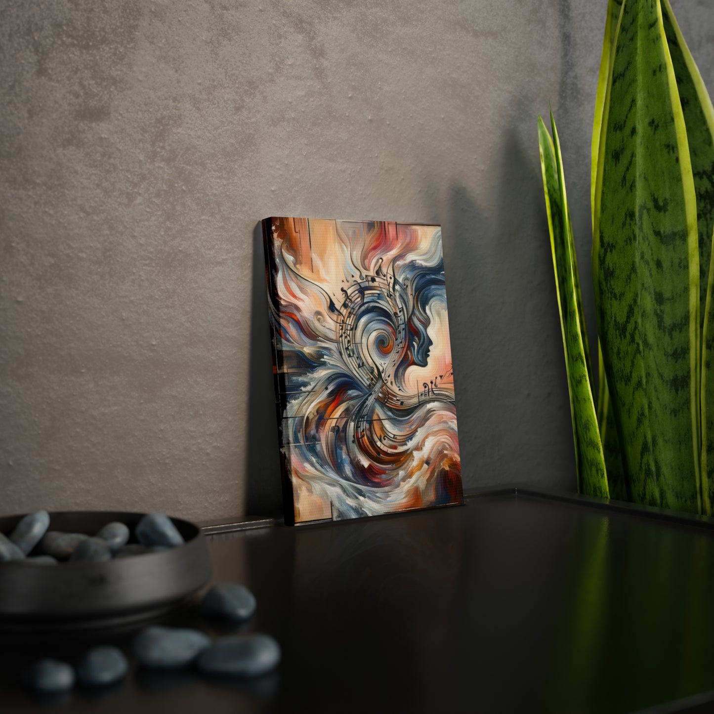 Symphonic Empathic Swirls Canvas Photo Tile