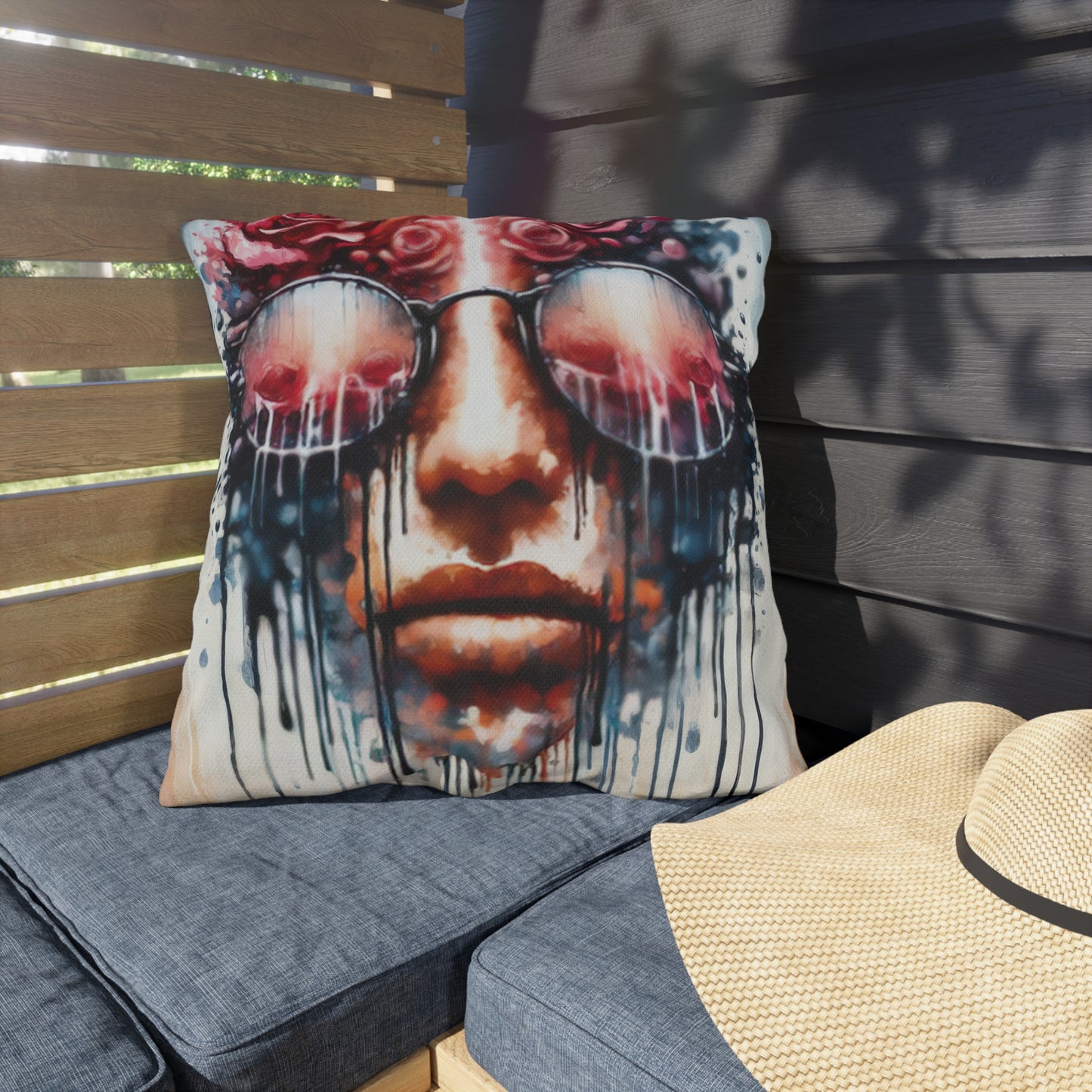 Perception Cleansing Tachism Outdoor Pillows