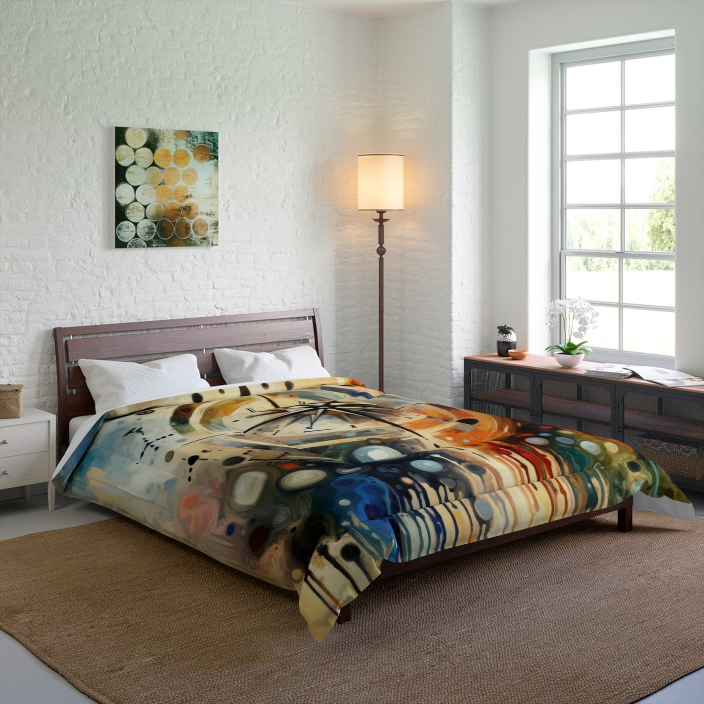 Guidance Abstract Compass Comforter