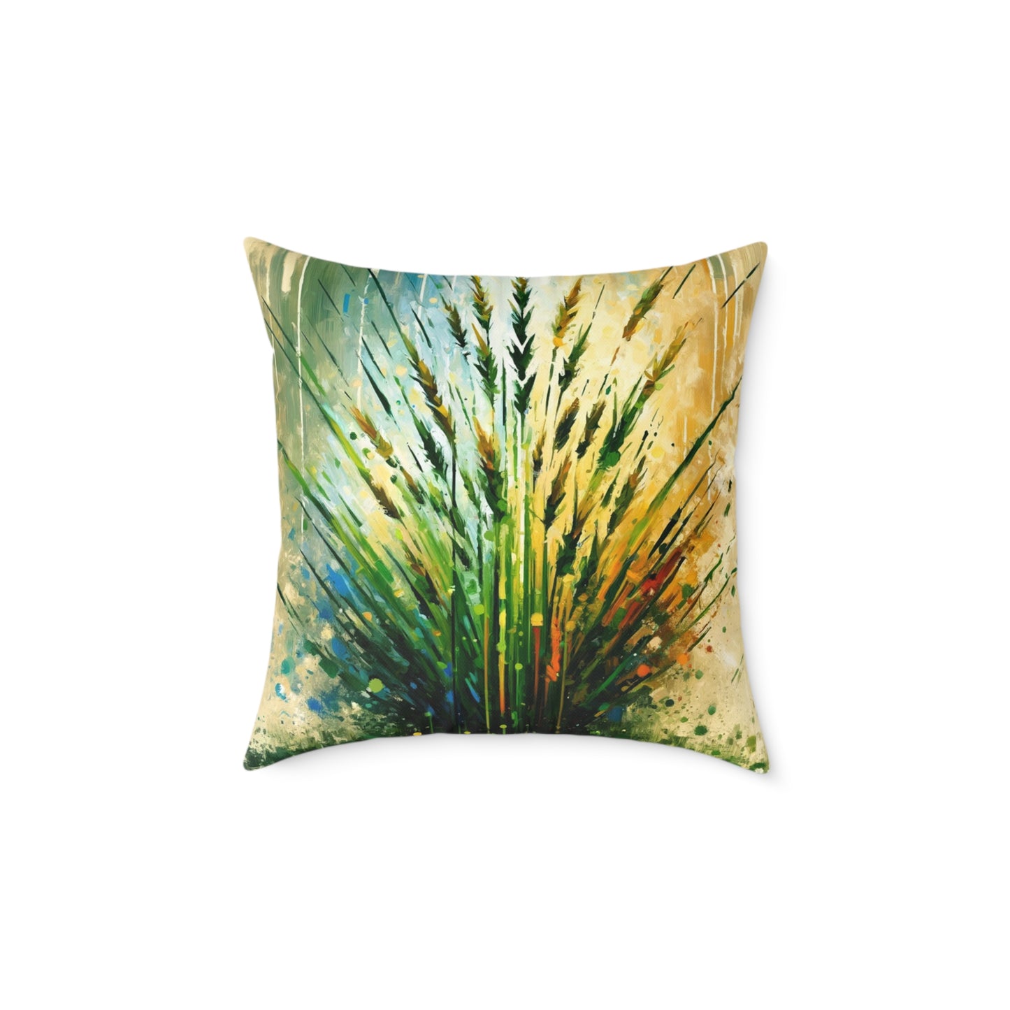 Grass Testament Change Spun Polyester Pillow