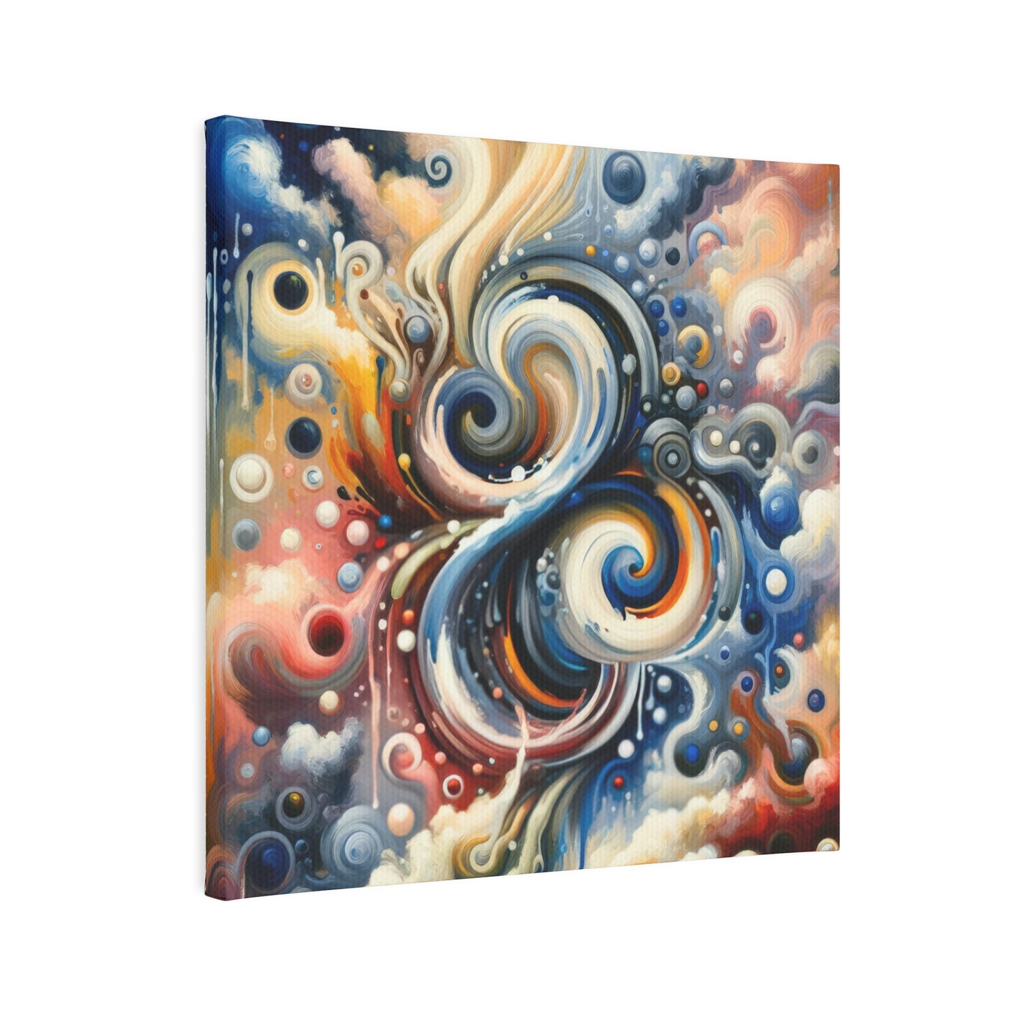 Paradoxical Embrace Tachism Canvas Photo Tile
