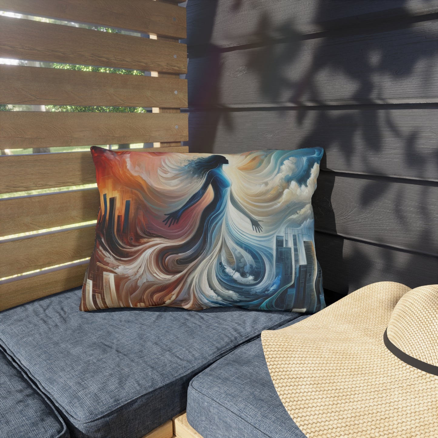 Transformative Tachism Emergence Outdoor Pillows