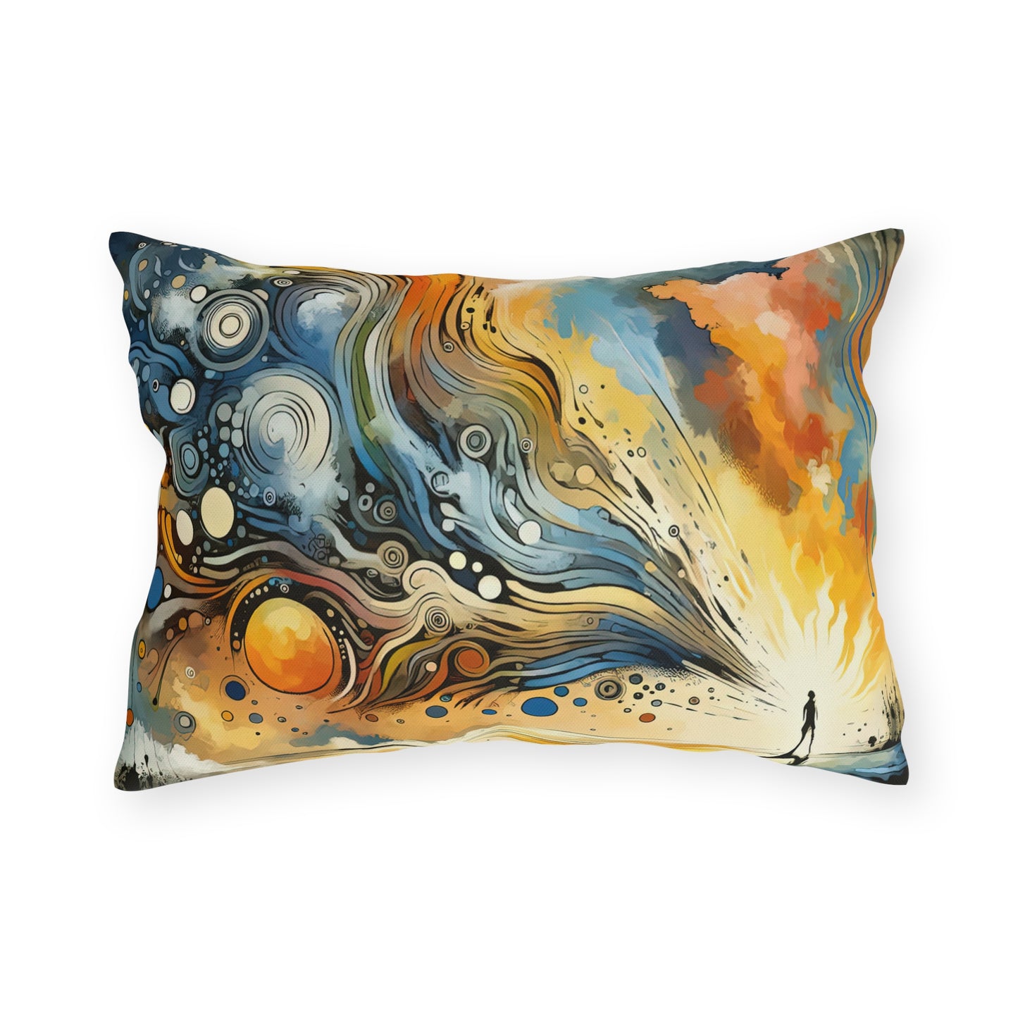 Intentional Awakening Reflection Outdoor Pillows