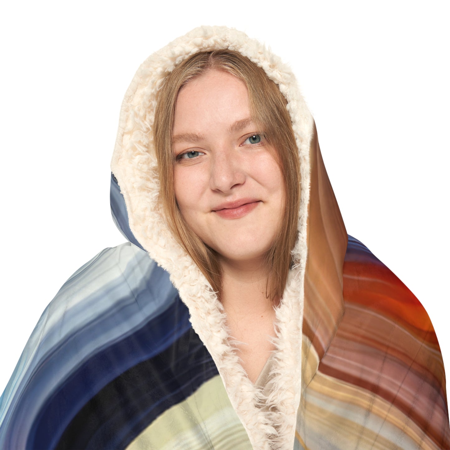 Harmonious Mindset Abstract Snuggle Blanket