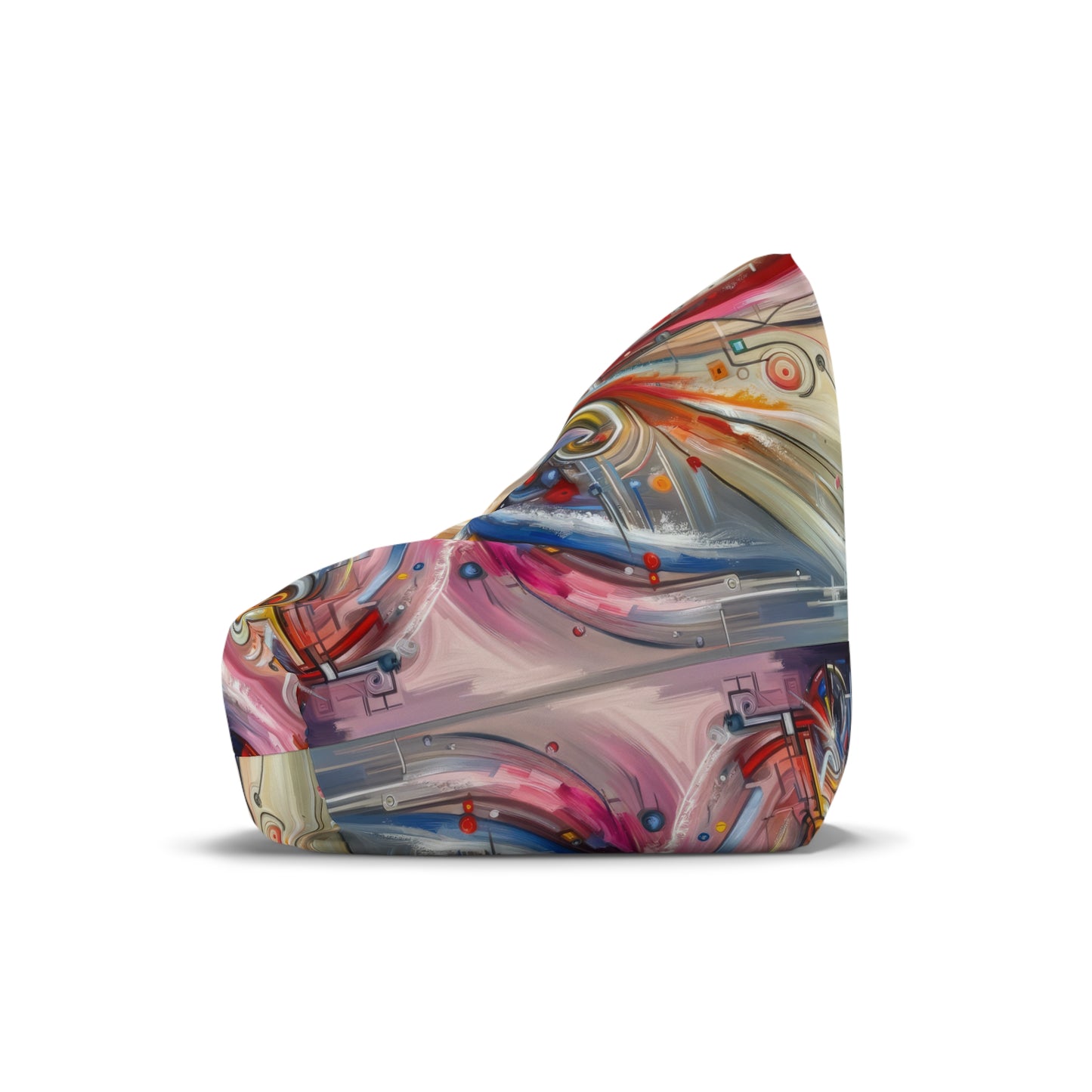 Interconnectivity Tachism Dynamics Bean Bag Chair Cover