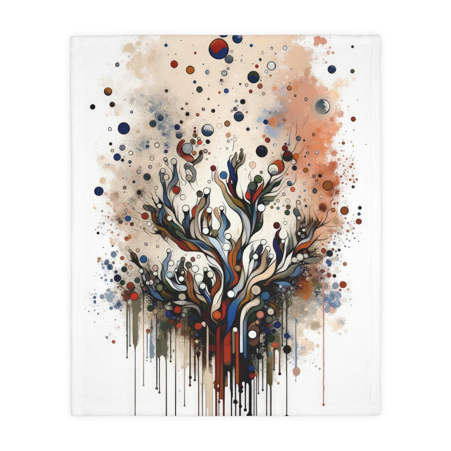 Intentional Unity Splashes Velveteen Microfiber Blanket (Two-sided print)
