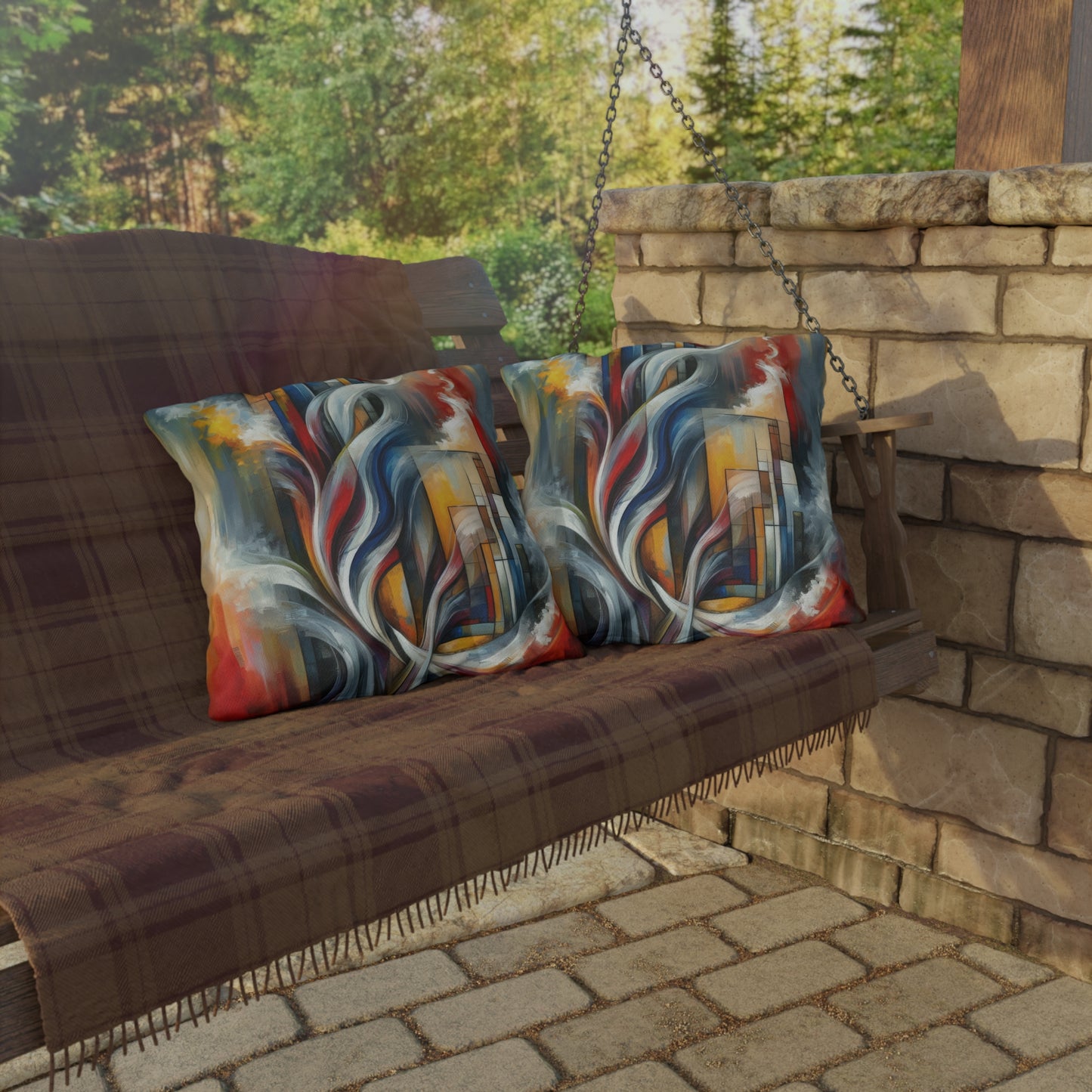 Transcending Abstract Limitations Outdoor Pillows