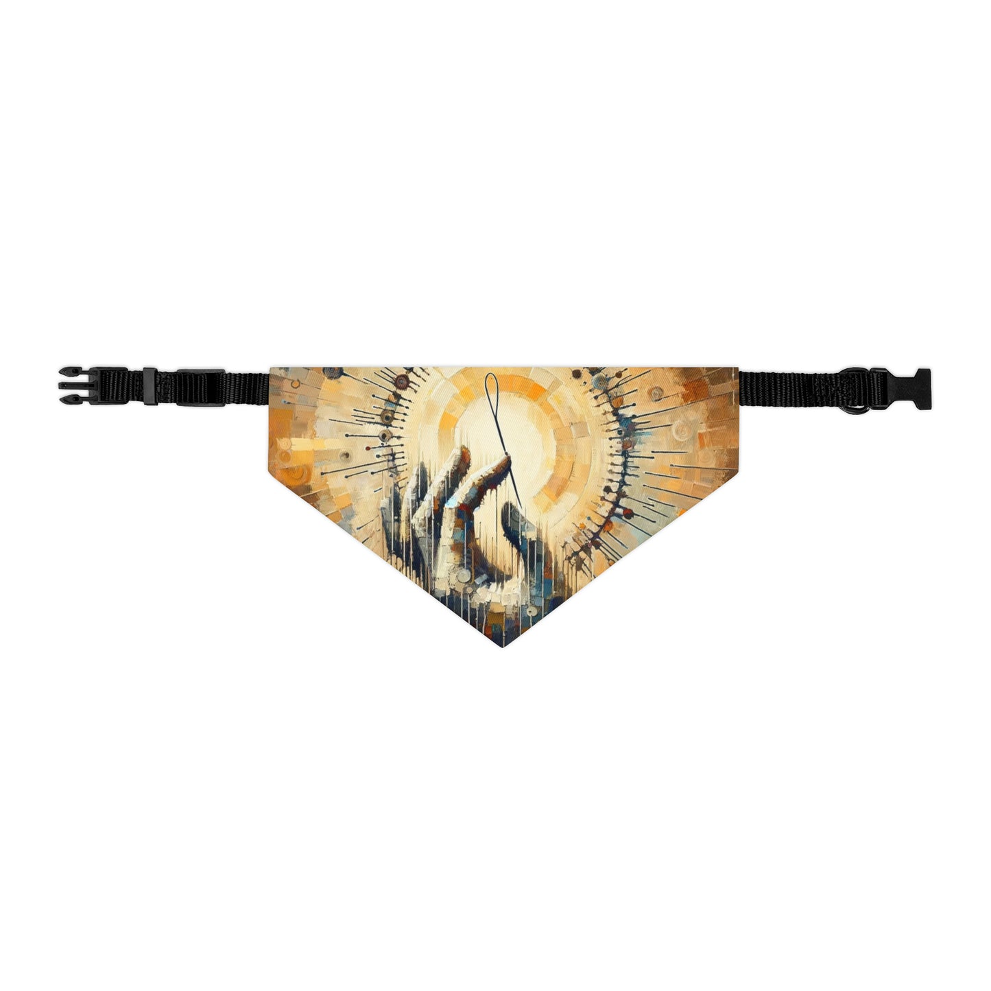 Sovereign Reflective Tachism Pet Bandana Collar