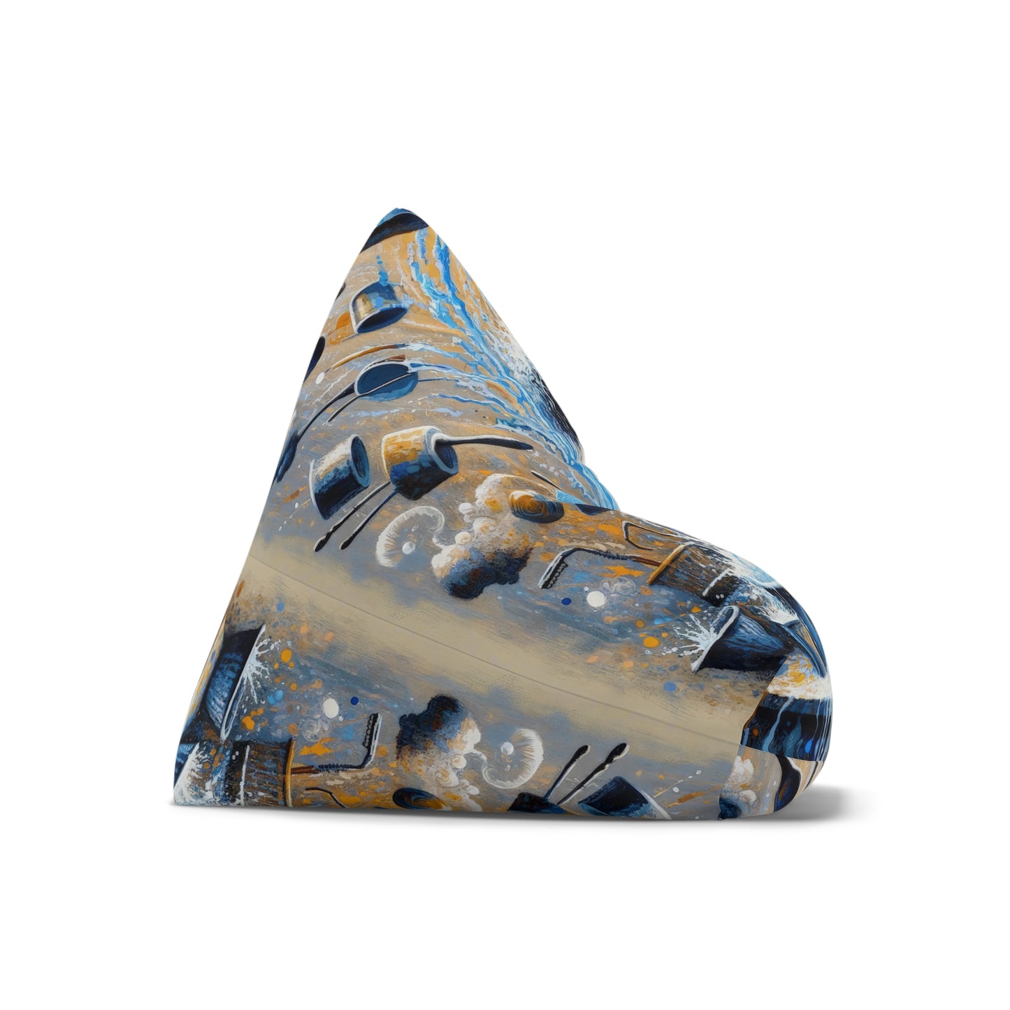 Meditative Kinetic Tachism Bean Bag Chair Cover