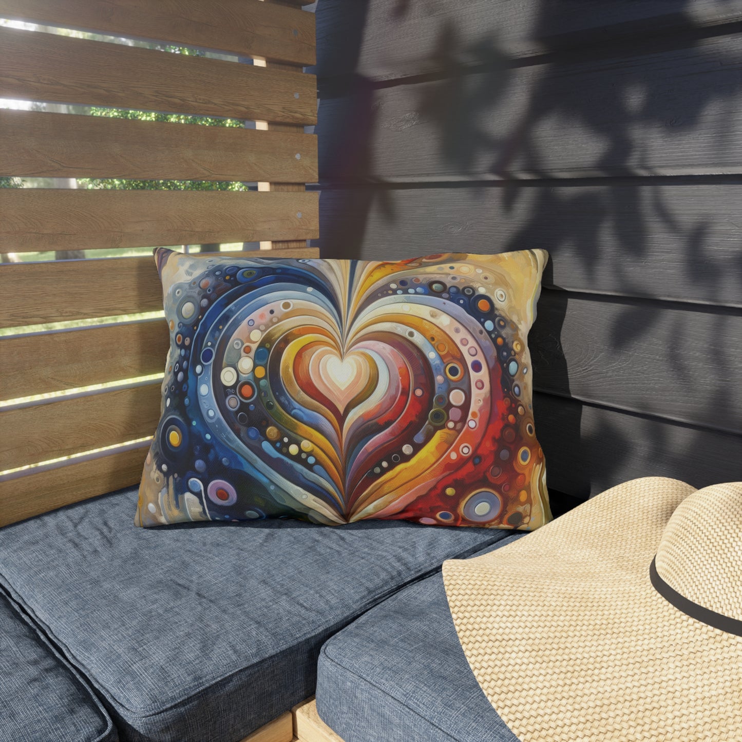 Harmonic Heart Essence Outdoor Pillows