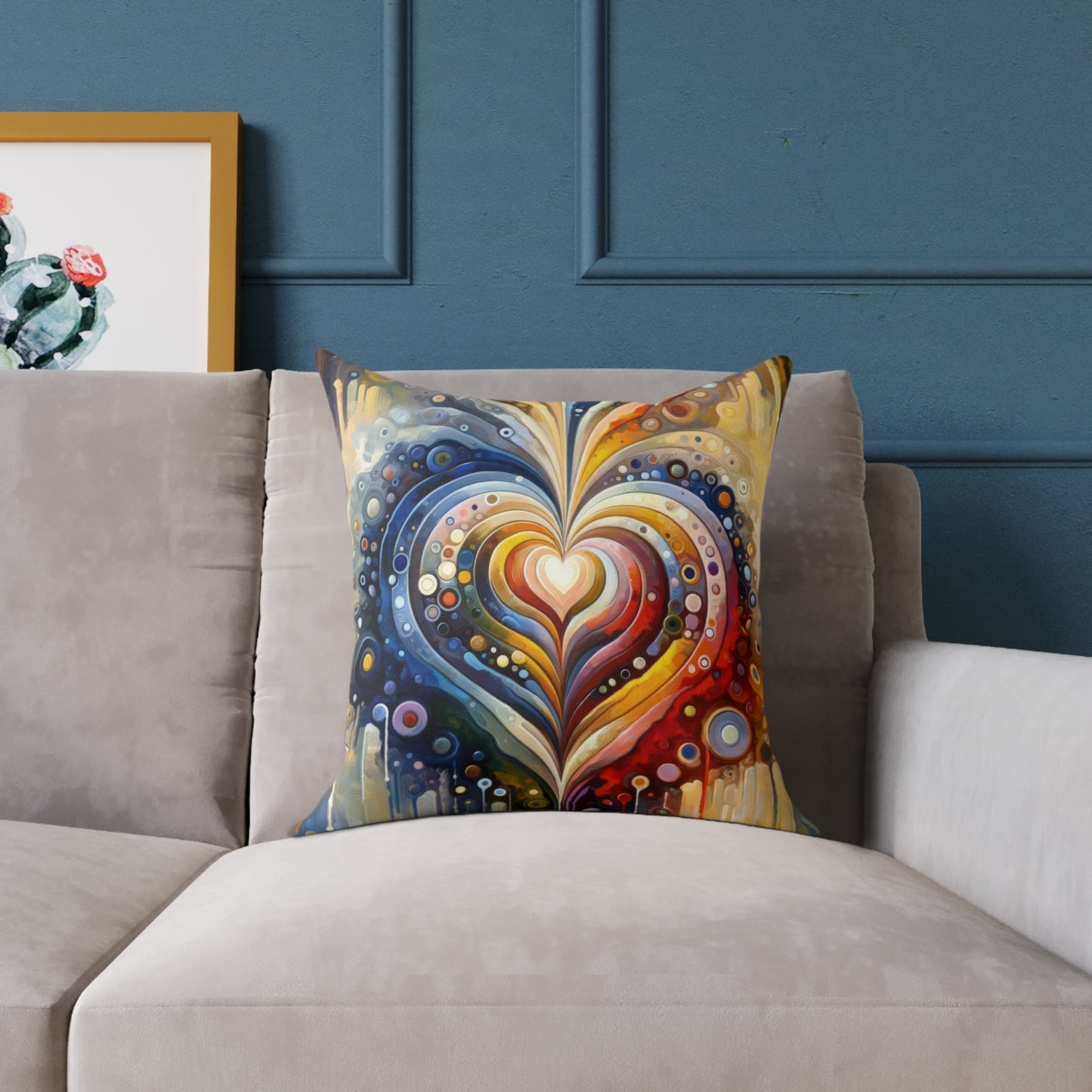 Harmonic Heart Essence Spun Polyester Pillow