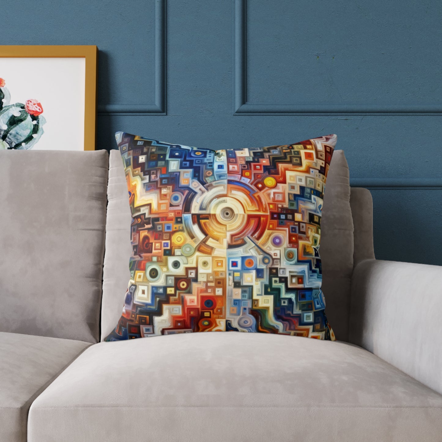 Essence Kaleidoscope Tapestry Spun Polyester Pillow