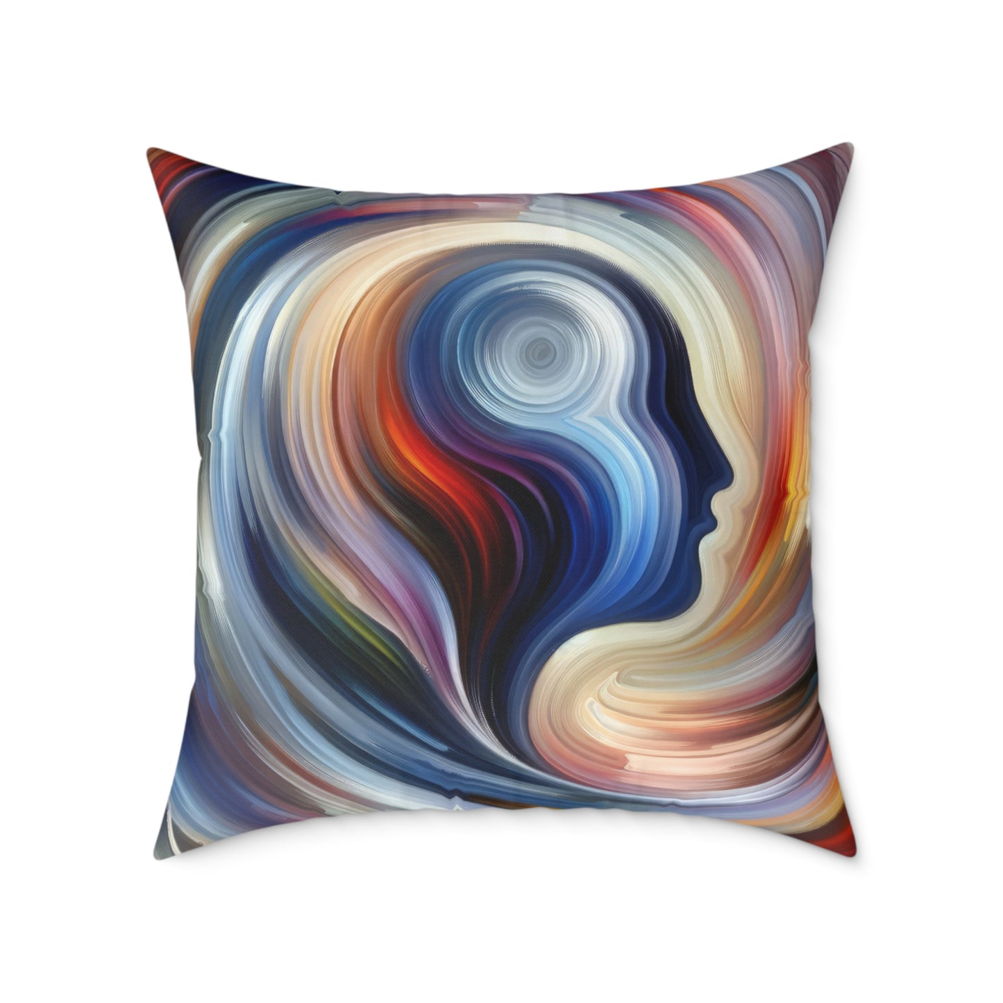 Harmonious Mindset Abstract Spun Polyester Pillow