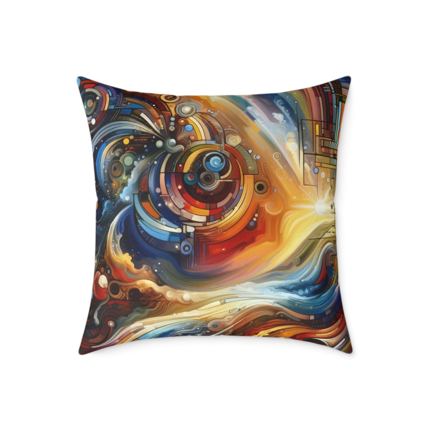 Ritualistic Growth Symphony Spun Polyester Pillow