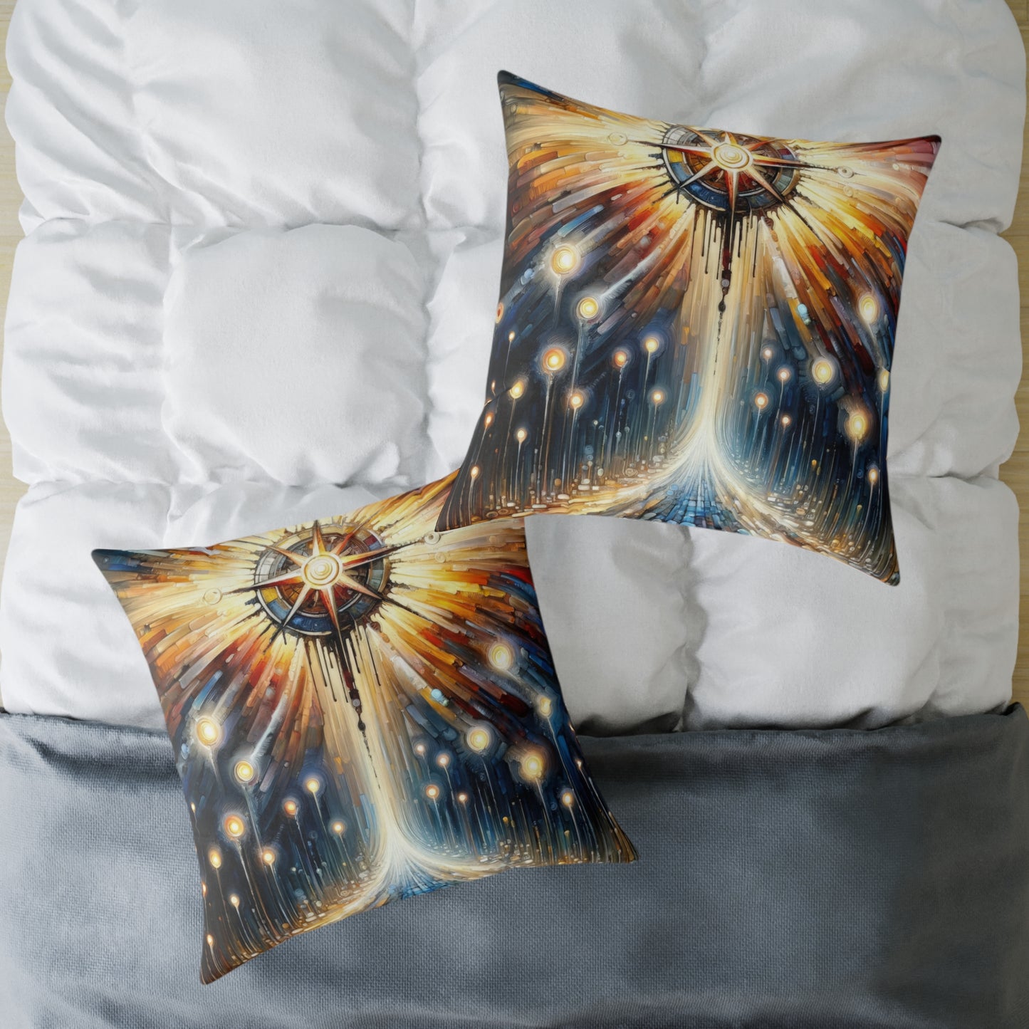 Wisdom Compass Journey Spun Polyester Pillow