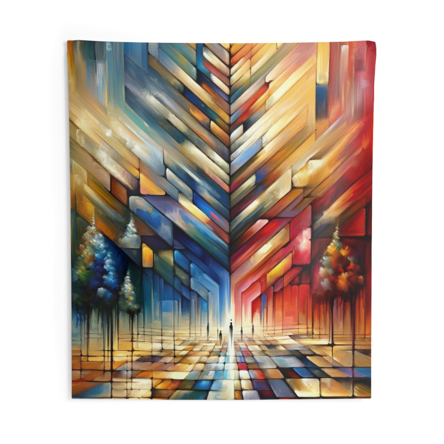 Anchored Tenets Abstraction Indoor Wall Tapestries