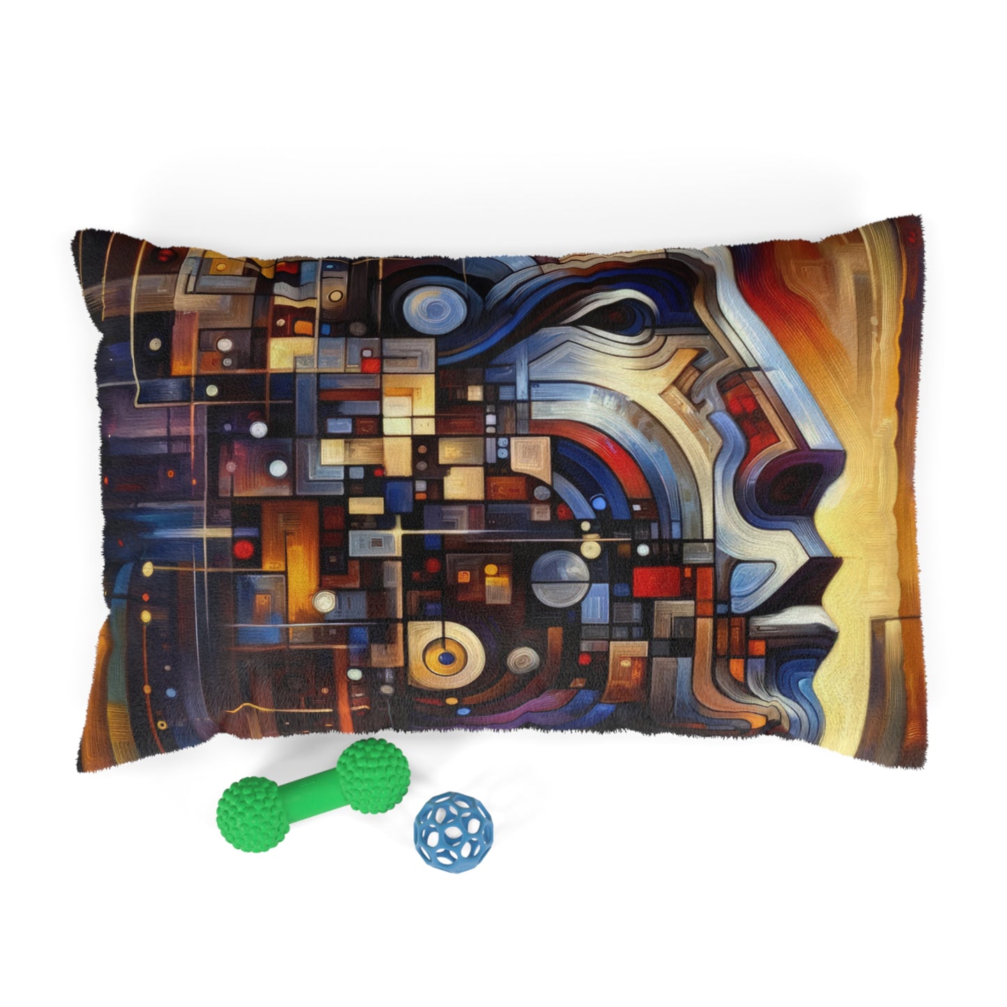 Reflective Tachism Shield Pet Bed
