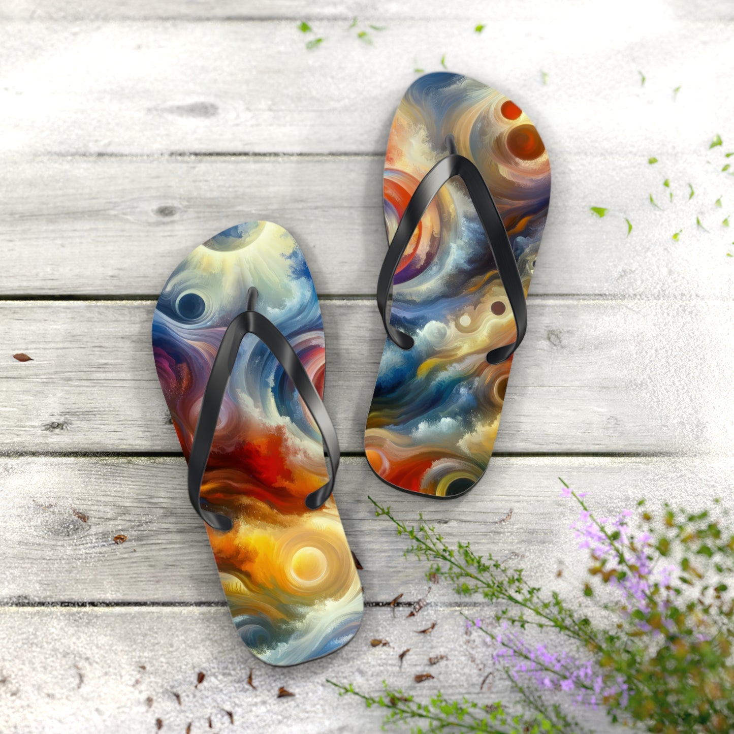 Unified Heart Journey Flip Flops