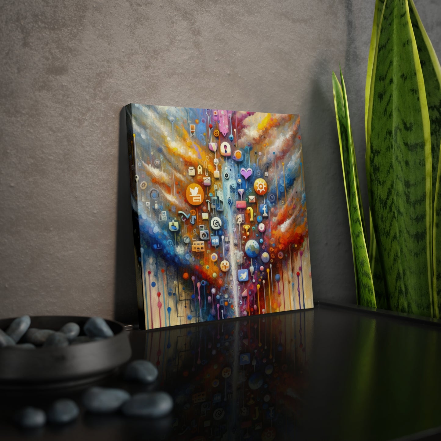 Digital Essence Revelation Canvas Photo Tile