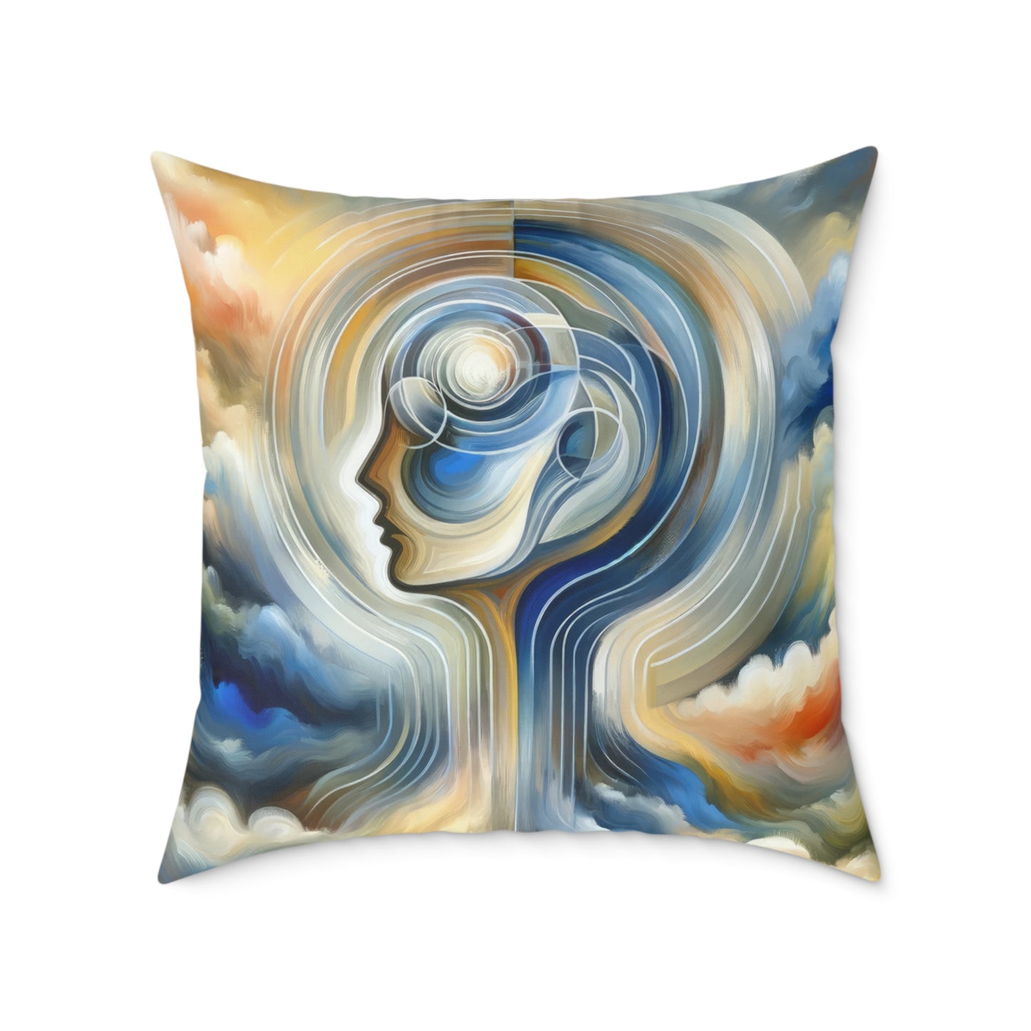 Mindful Unified Awakening Spun Polyester Pillow