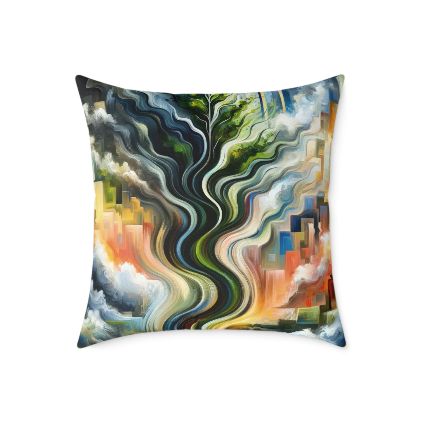 Eternal Digital Contrast Spun Polyester Pillow