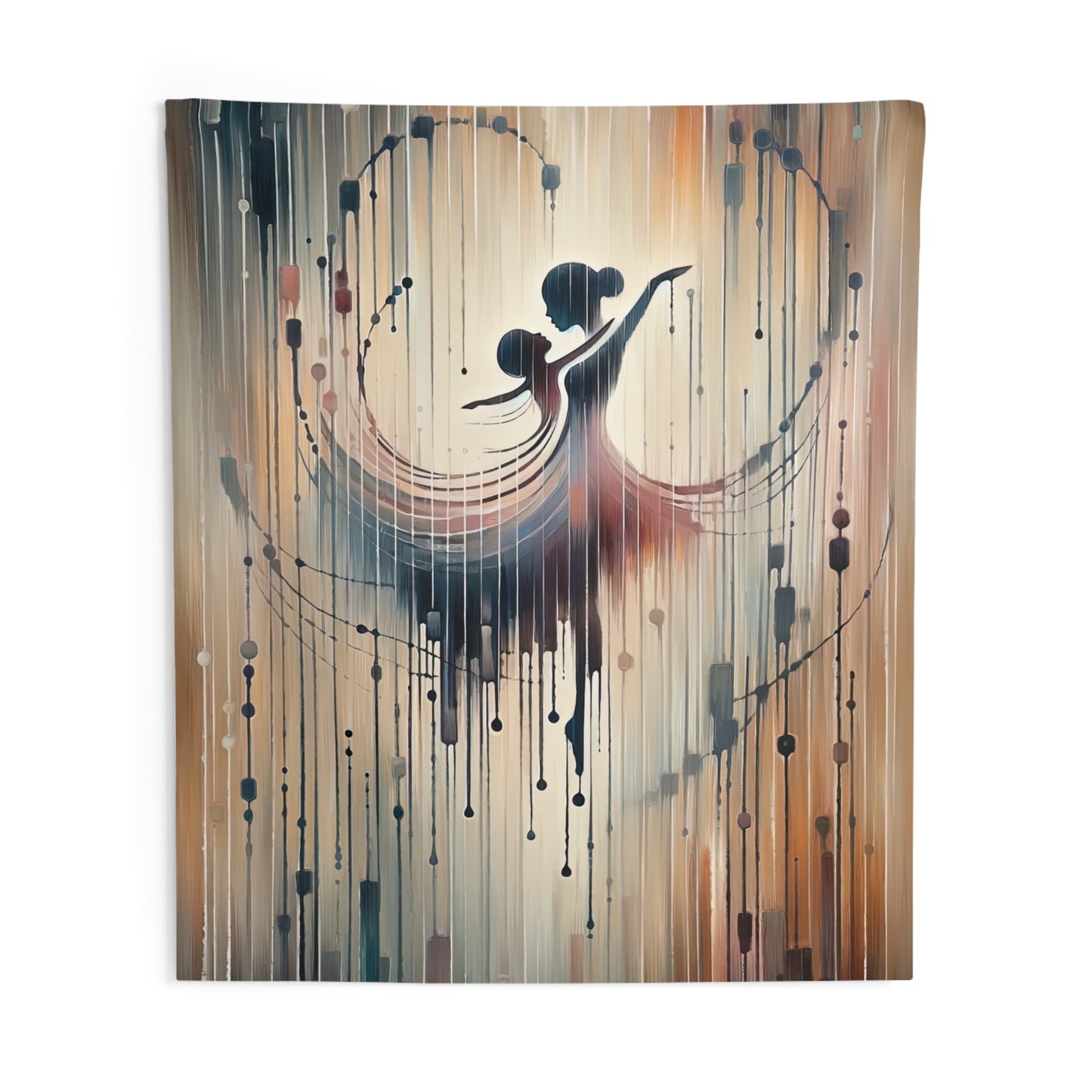 Rhythmic Heart Dance Indoor Wall Tapestries