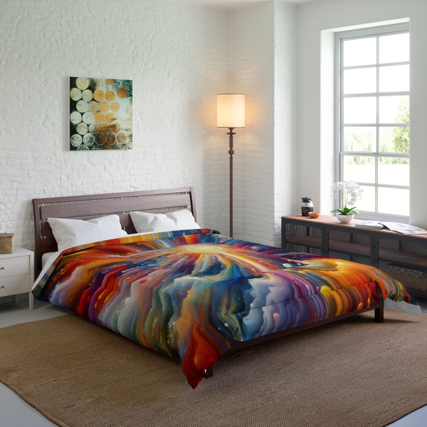 Kaleidoscopic Tachism Breath Comforter