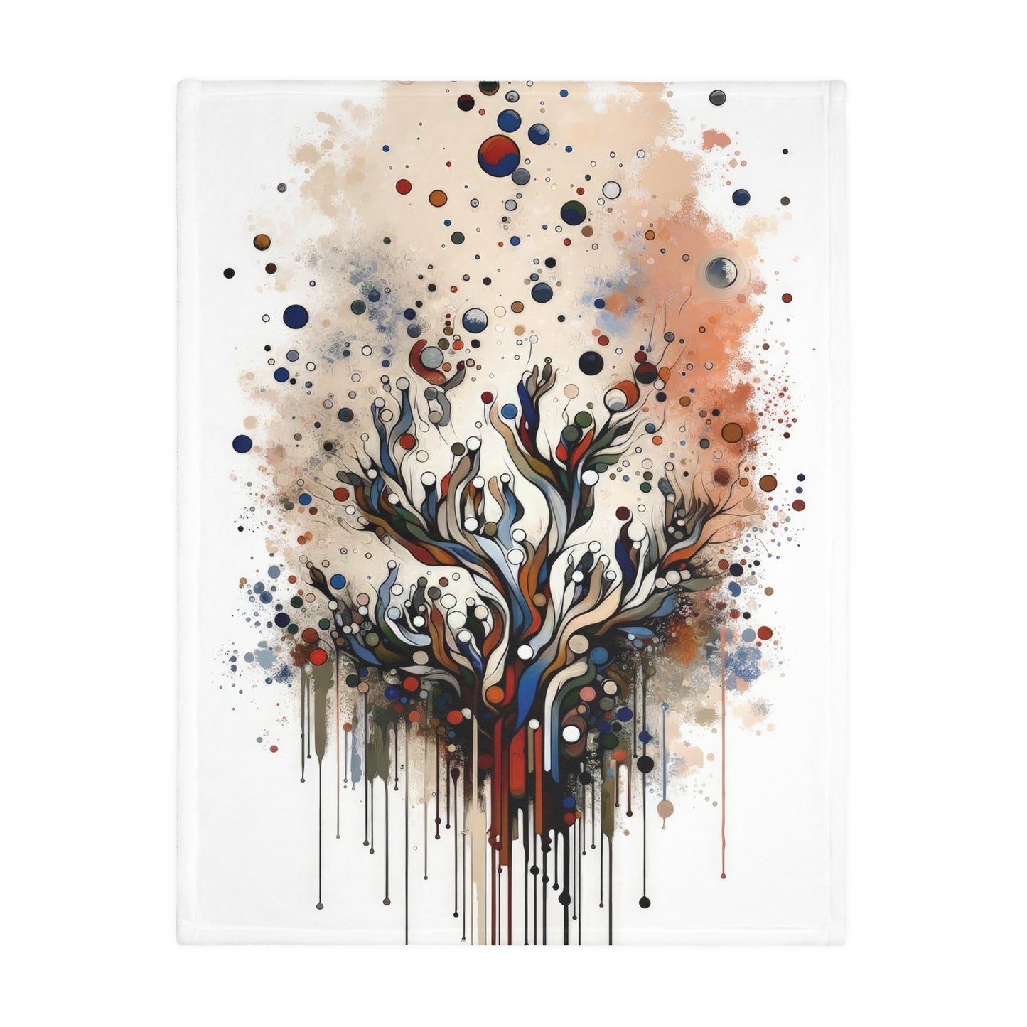 Intentional Unity Splashes Velveteen Microfiber Blanket (Two-sided print)
