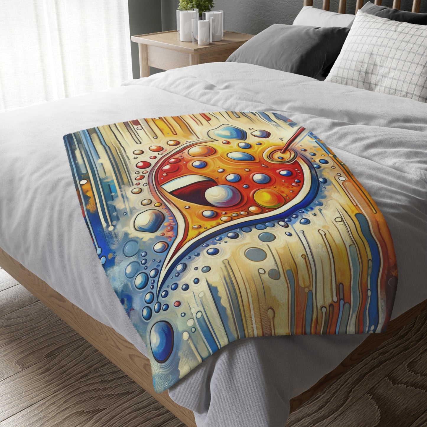 Humorous Dialogue Gateway Velveteen Microfiber Blanket (Two-sided print)