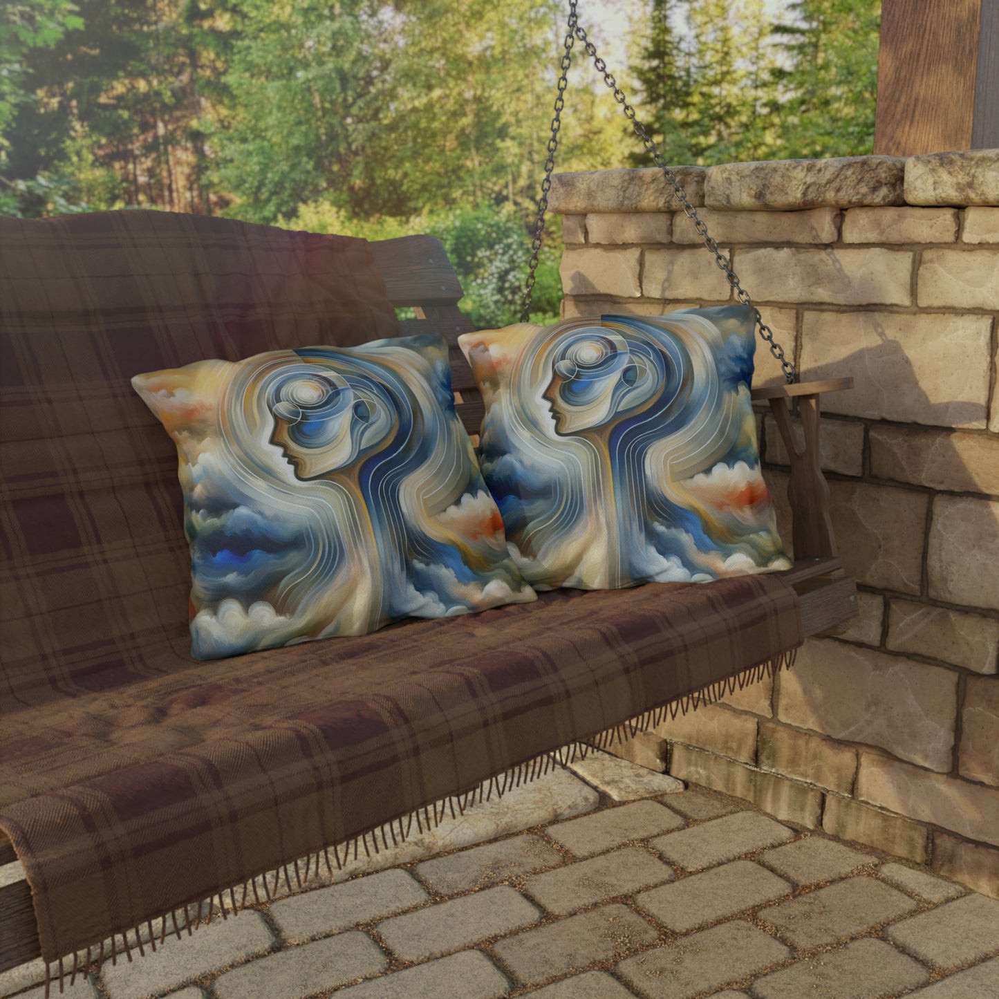 Mindful Unified Awakening Outdoor Pillows