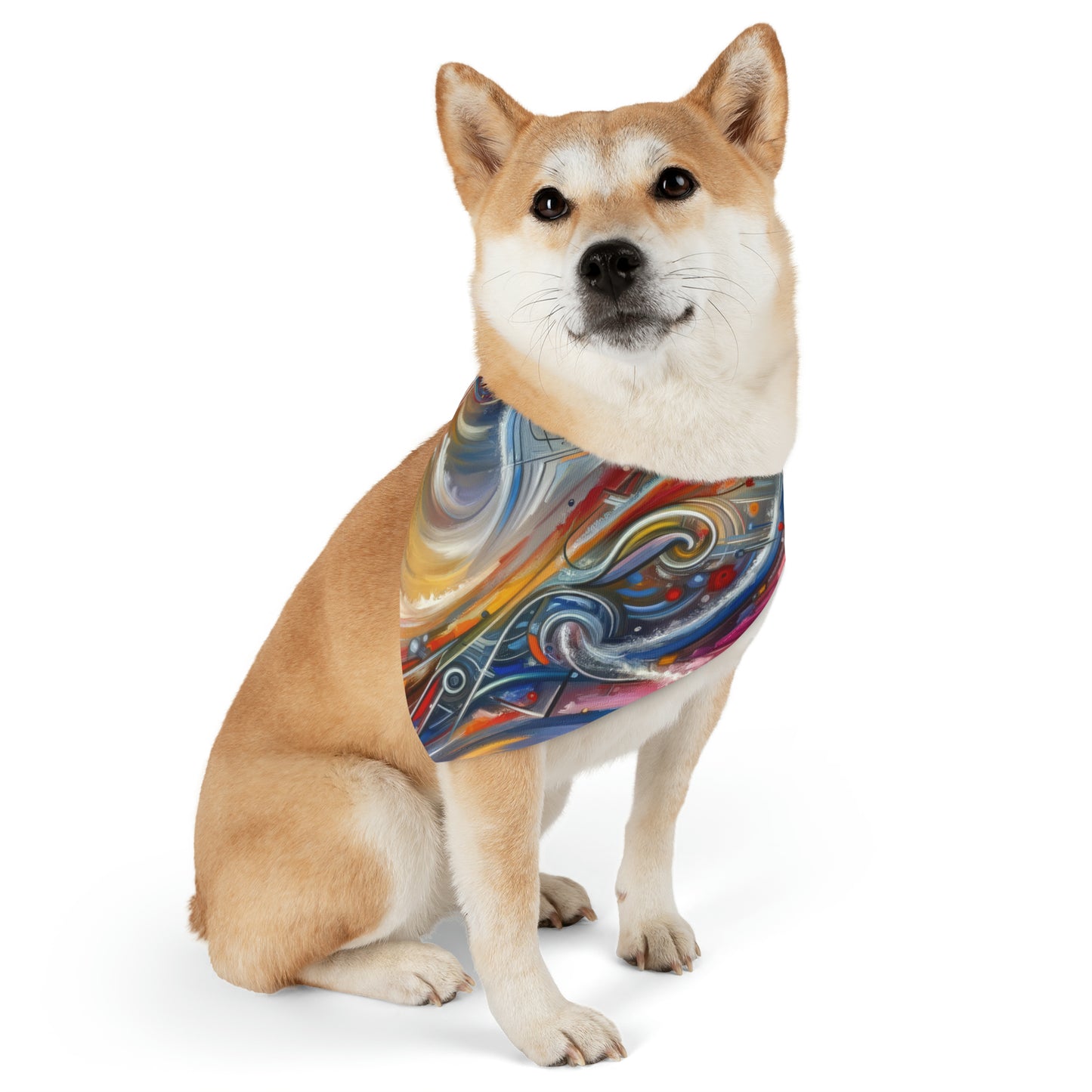 Interconnectivity Tachism Dynamics Pet Bandana Collar