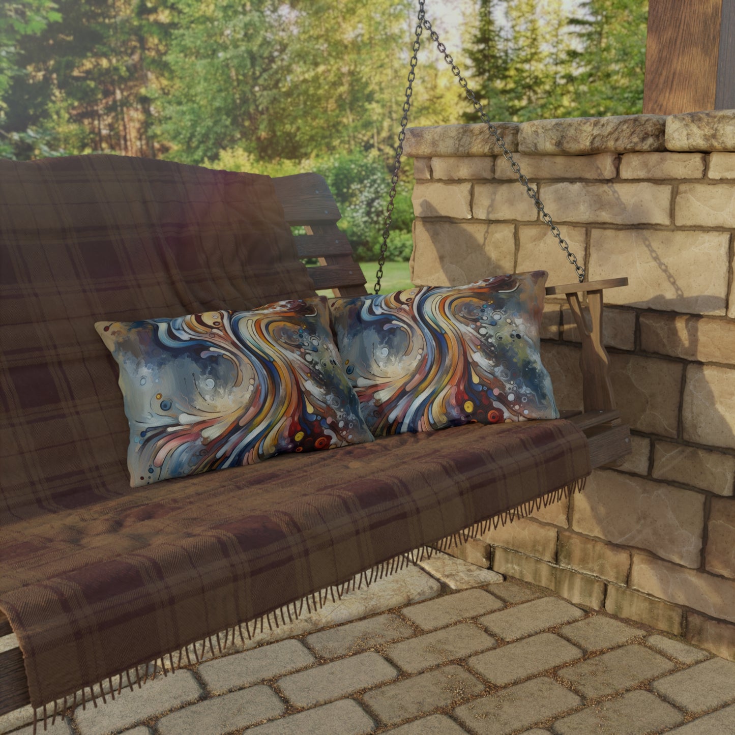 Mindfulness Motion Divine Outdoor Pillows