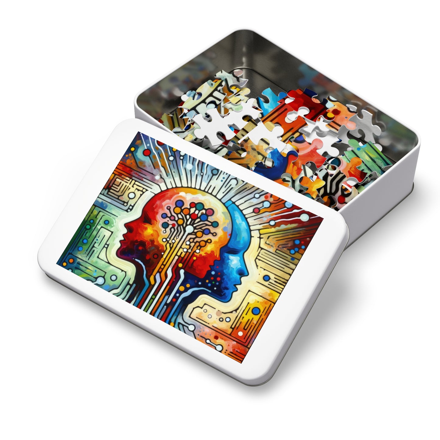 Empathetic Connection Abstract Jigsaw Puzzle (30, 110, 252, 500,1000-Piece)