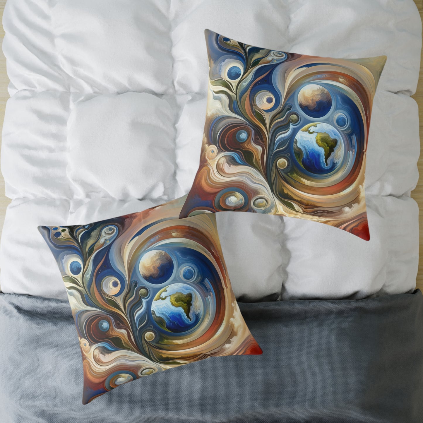 Esoteric Nurturing Gaia Spun Polyester Pillow