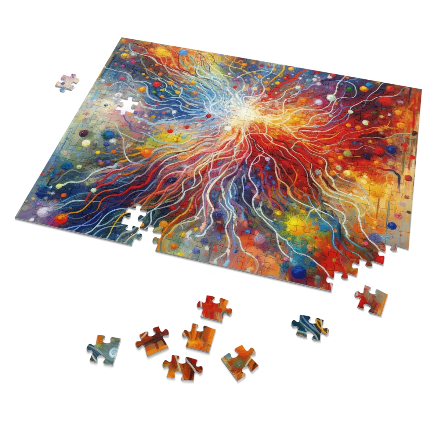 Emotive Yarn Explosion Jigsaw Puzzle (30, 110, 252, 500,1000-Piece)