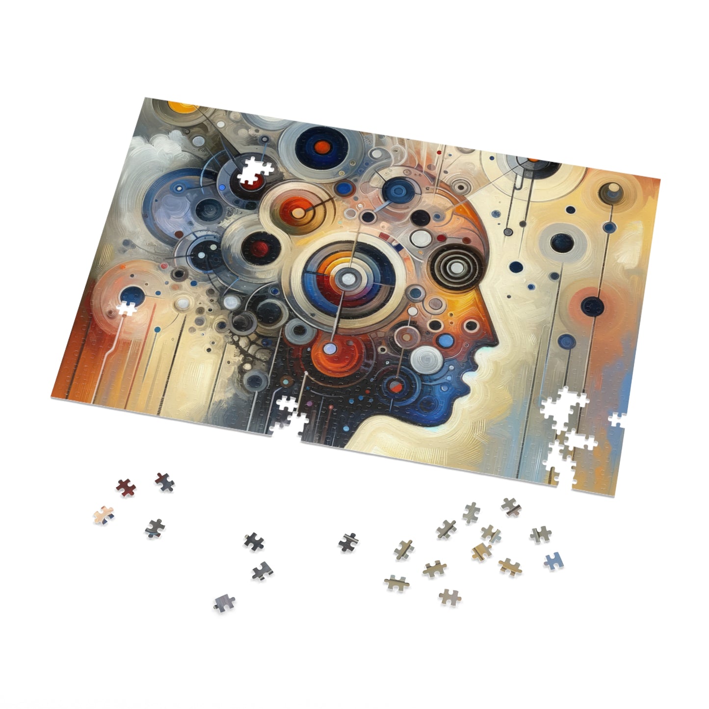 Mindful Tachism Engagement Jigsaw Puzzle (30, 110, 252, 500,1000-Piece)