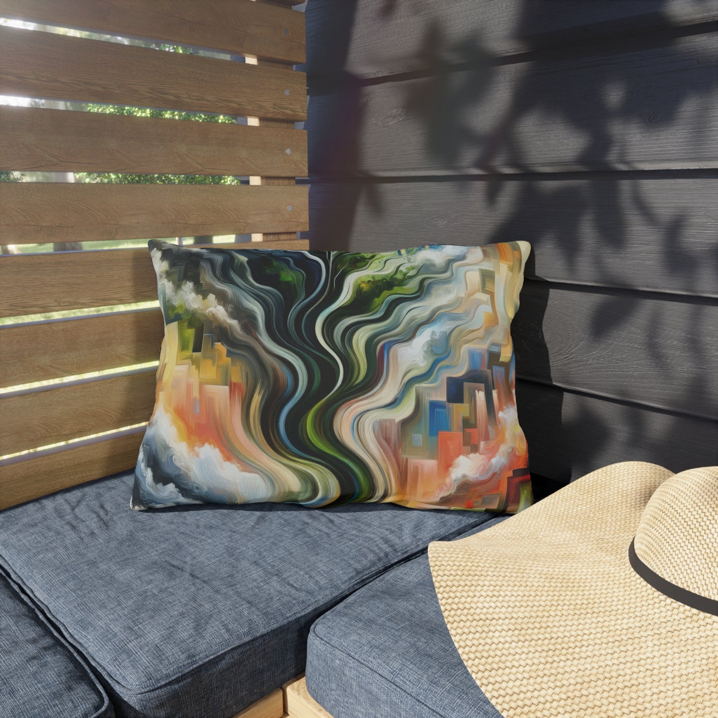 Eternal Digital Contrast Outdoor Pillows