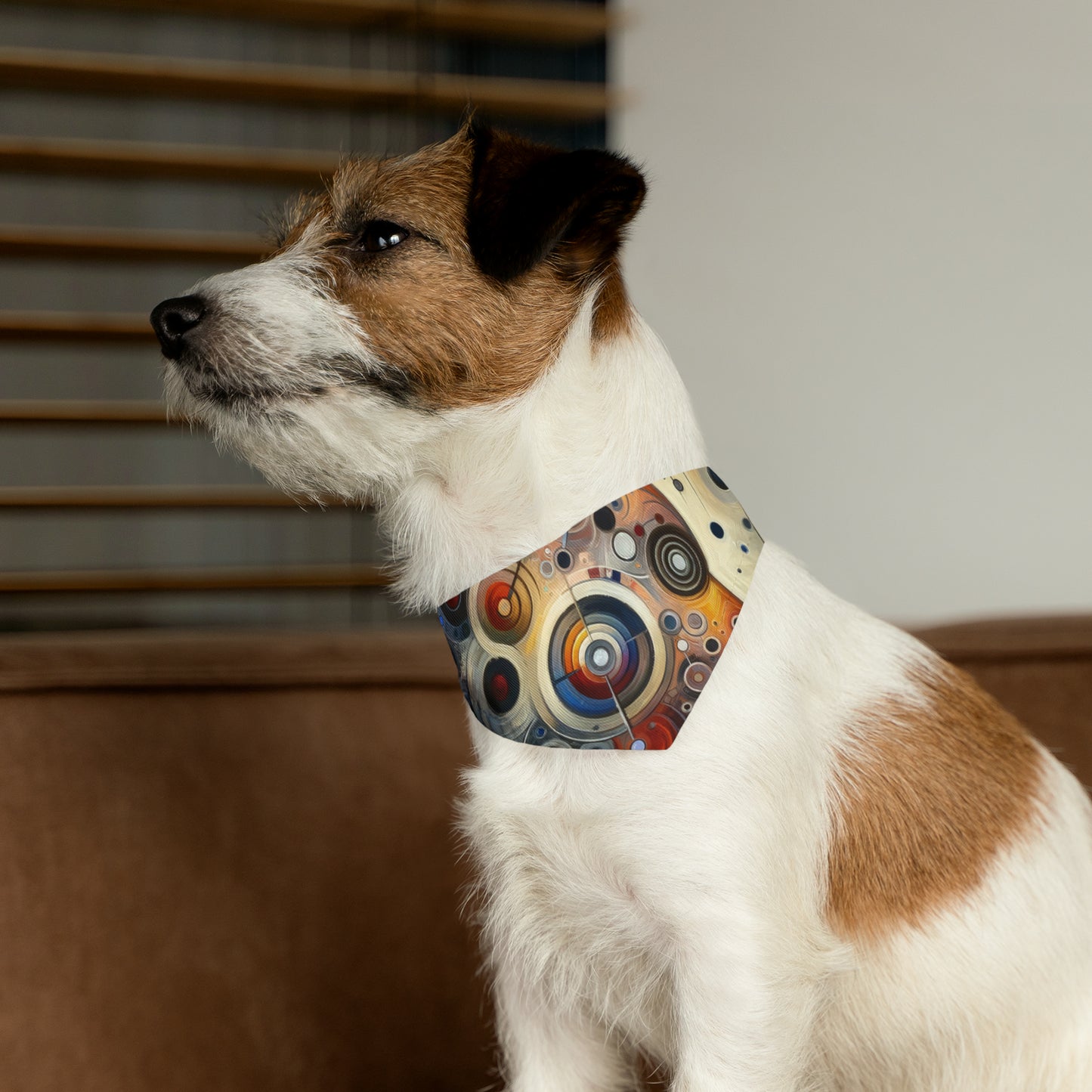 Mindful Tachism Engagement Pet Bandana Collar