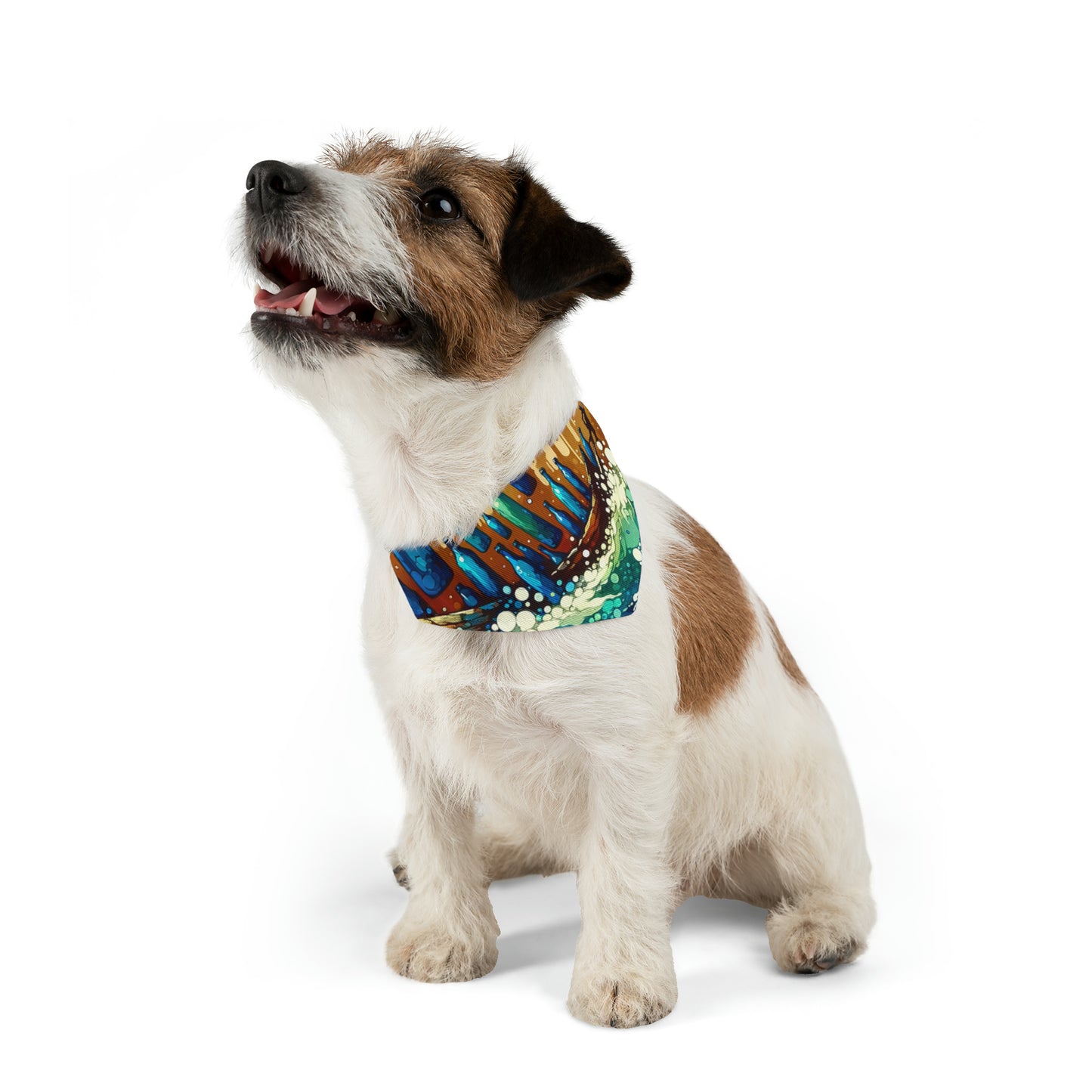 Oceanic Bottle Rescue Pet Bandana Collar