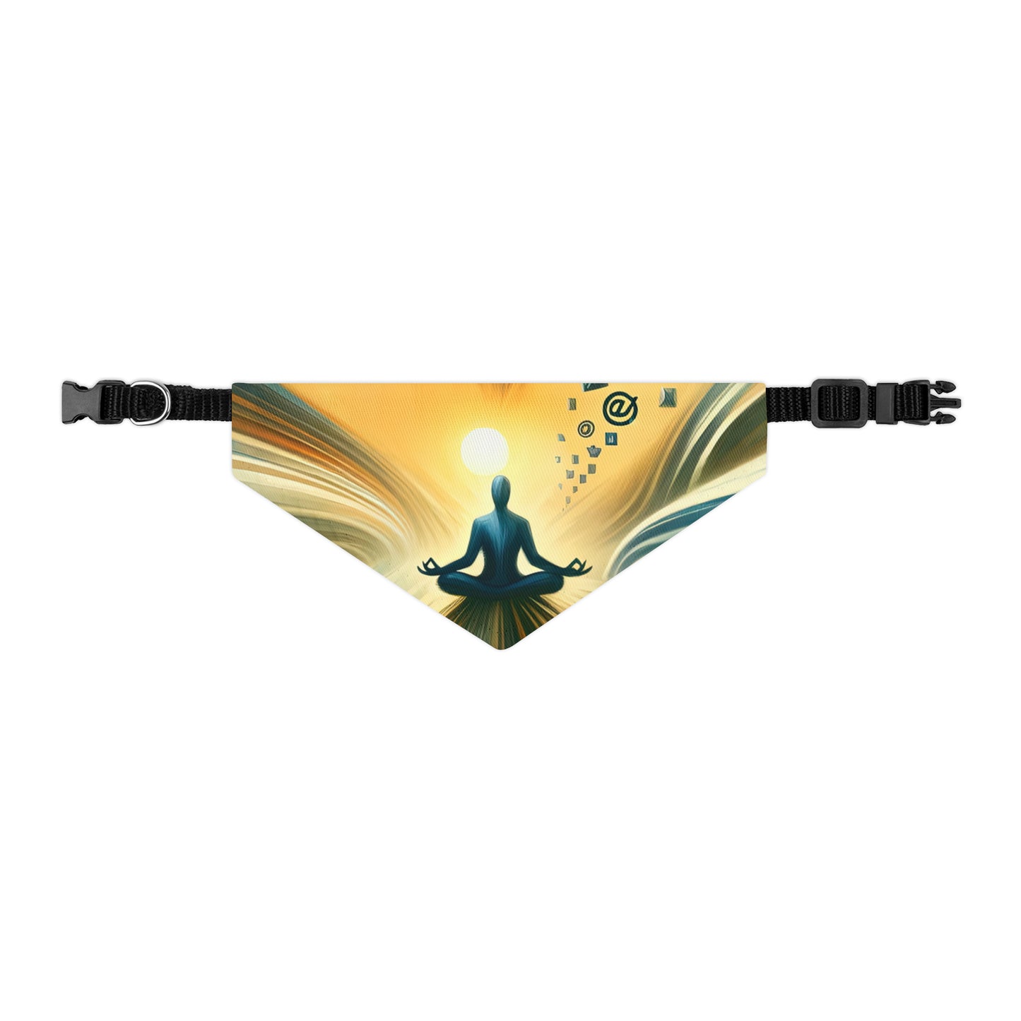 Meditative Commute Flow Pet Bandana Collar