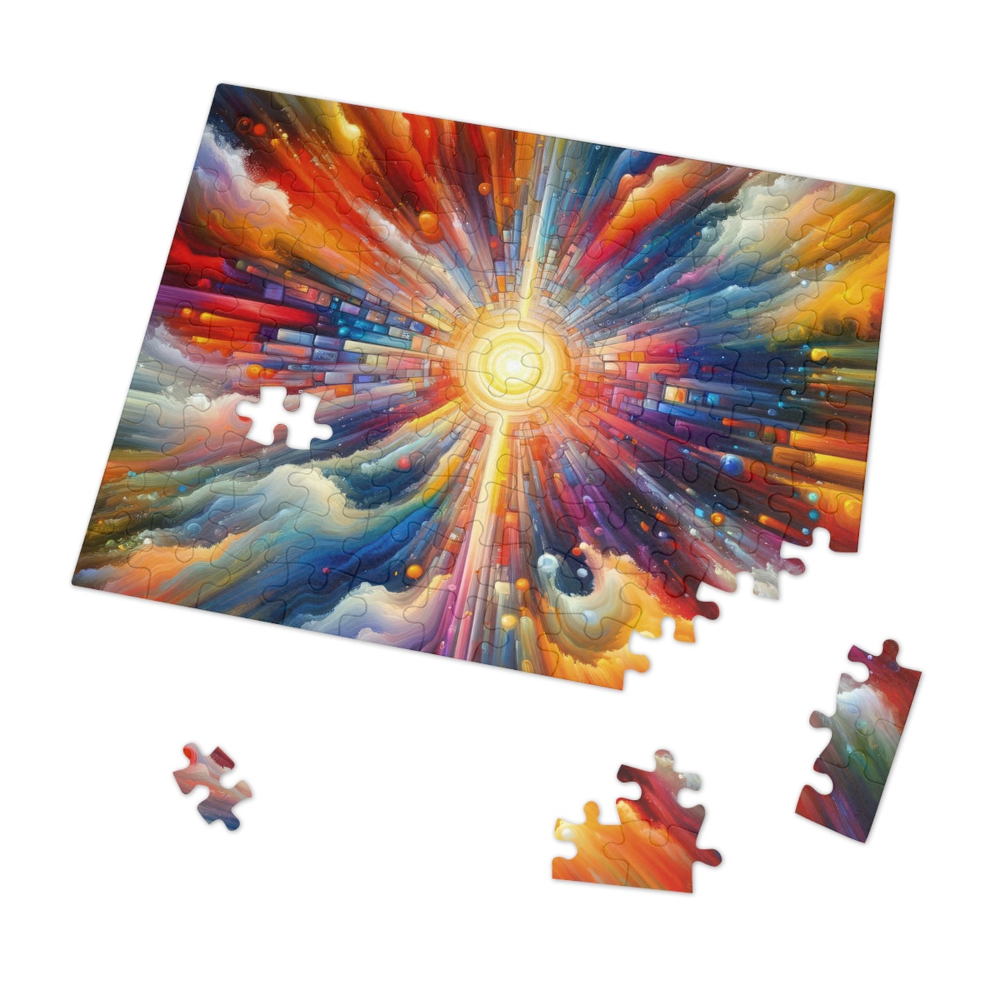 Kaleidoscopic Tachism Breath Jigsaw Puzzle (30, 110, 252, 500,1000-Piece)