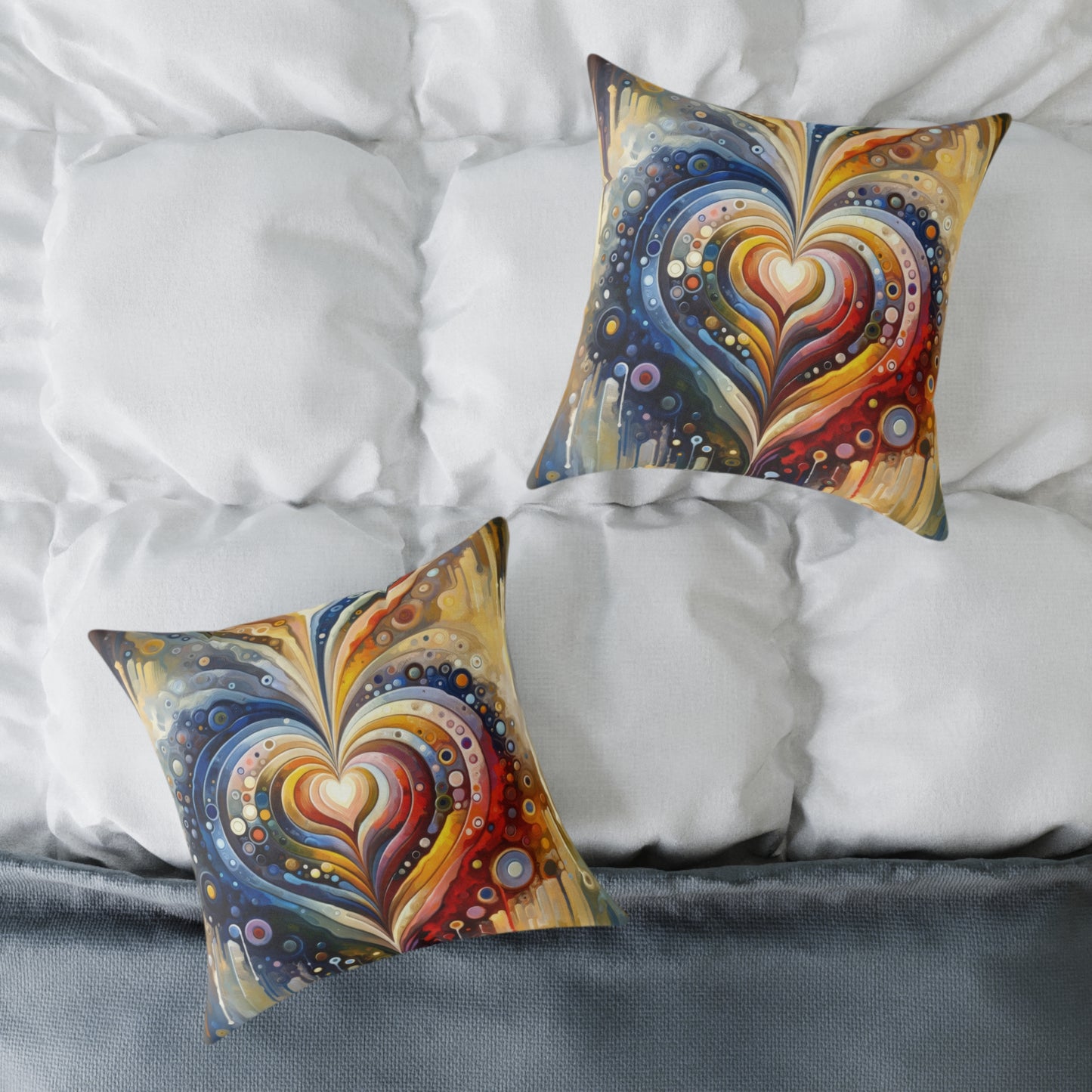 Harmonic Heart Essence Spun Polyester Pillow