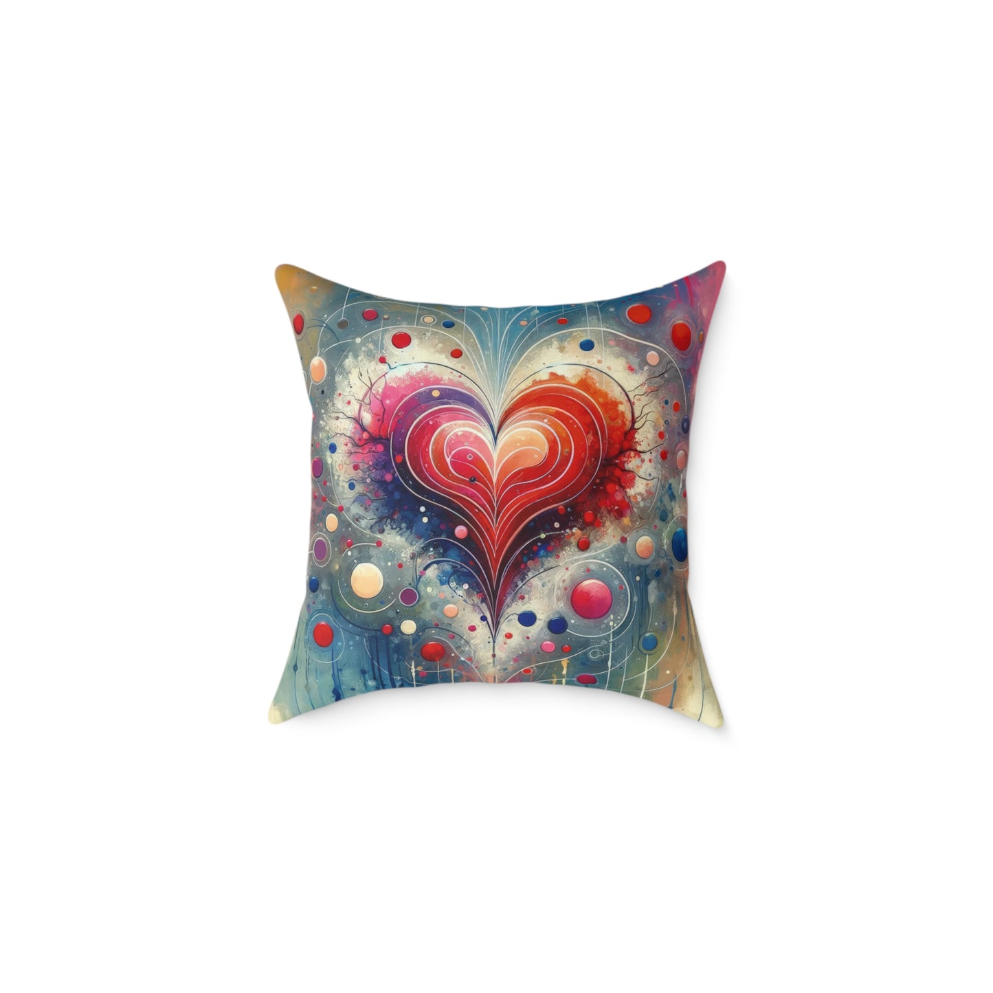 Emotional Physics Heart Spun Polyester Pillow