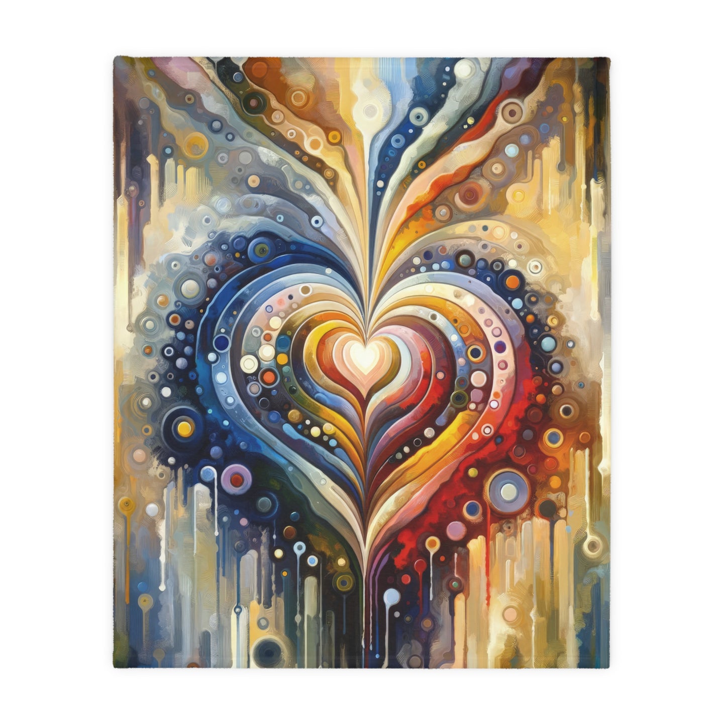 Harmonic Heart Essence Velveteen Microfiber Blanket (Two-sided print)