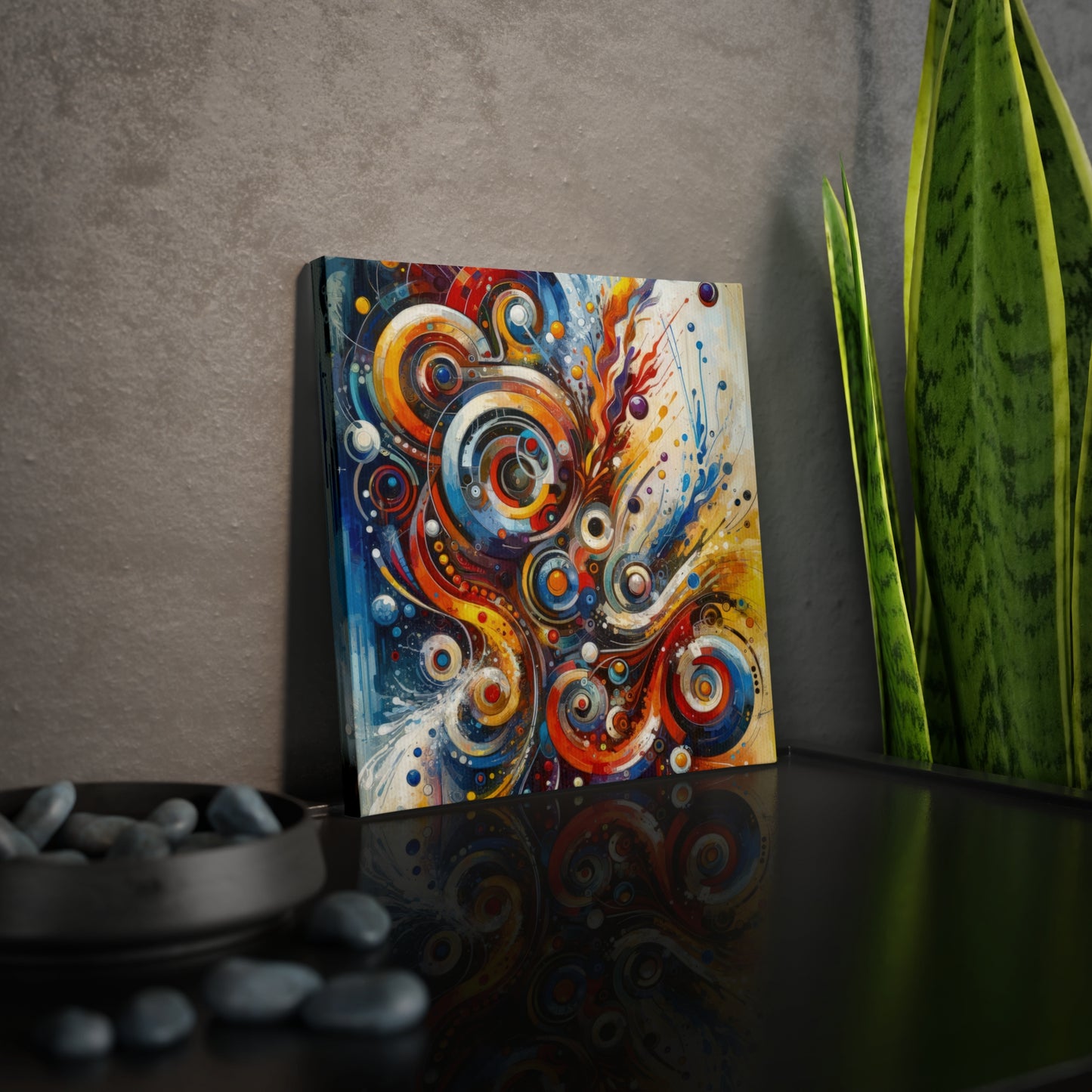 Harmonic Abstract Synergy Canvas Photo Tile