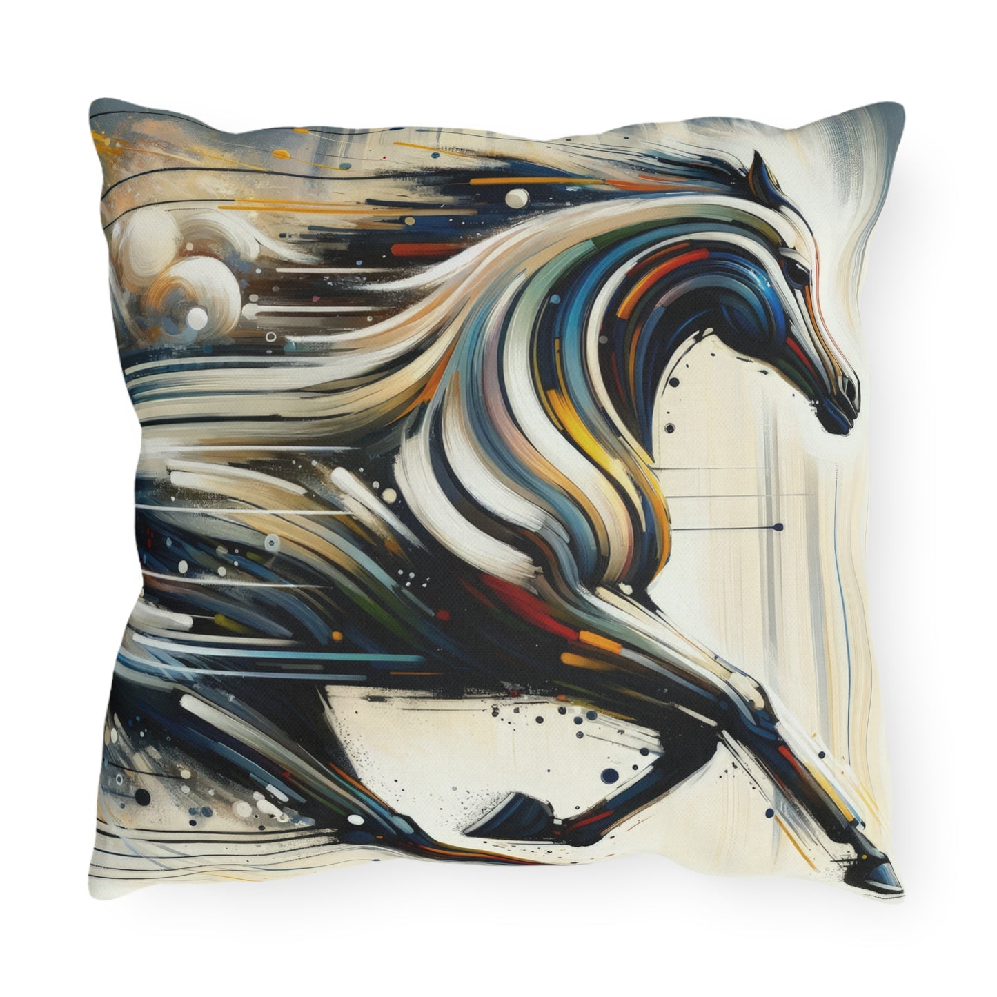 Hyperlinked Horsepower Gallop Outdoor Pillows