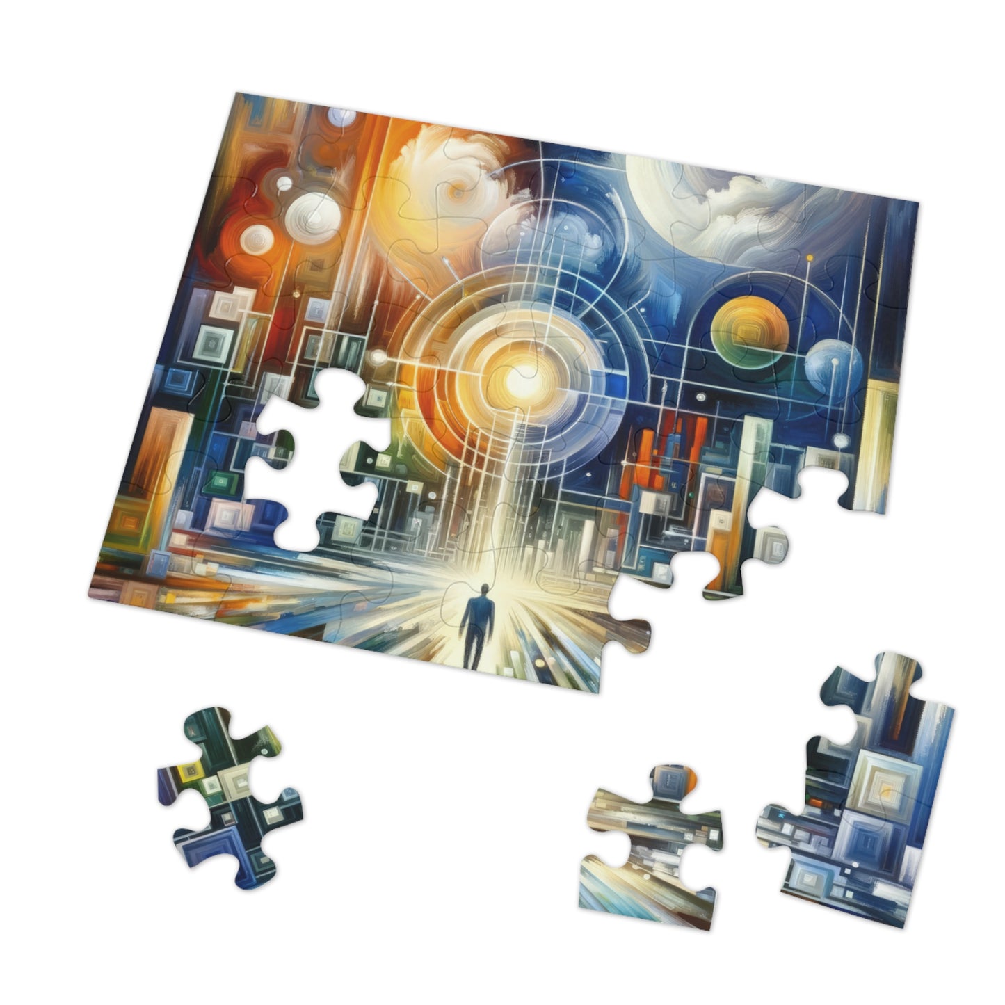 Mindful Megabyte Convergence Jigsaw Puzzle (30, 110, 252, 500,1000-Piece)