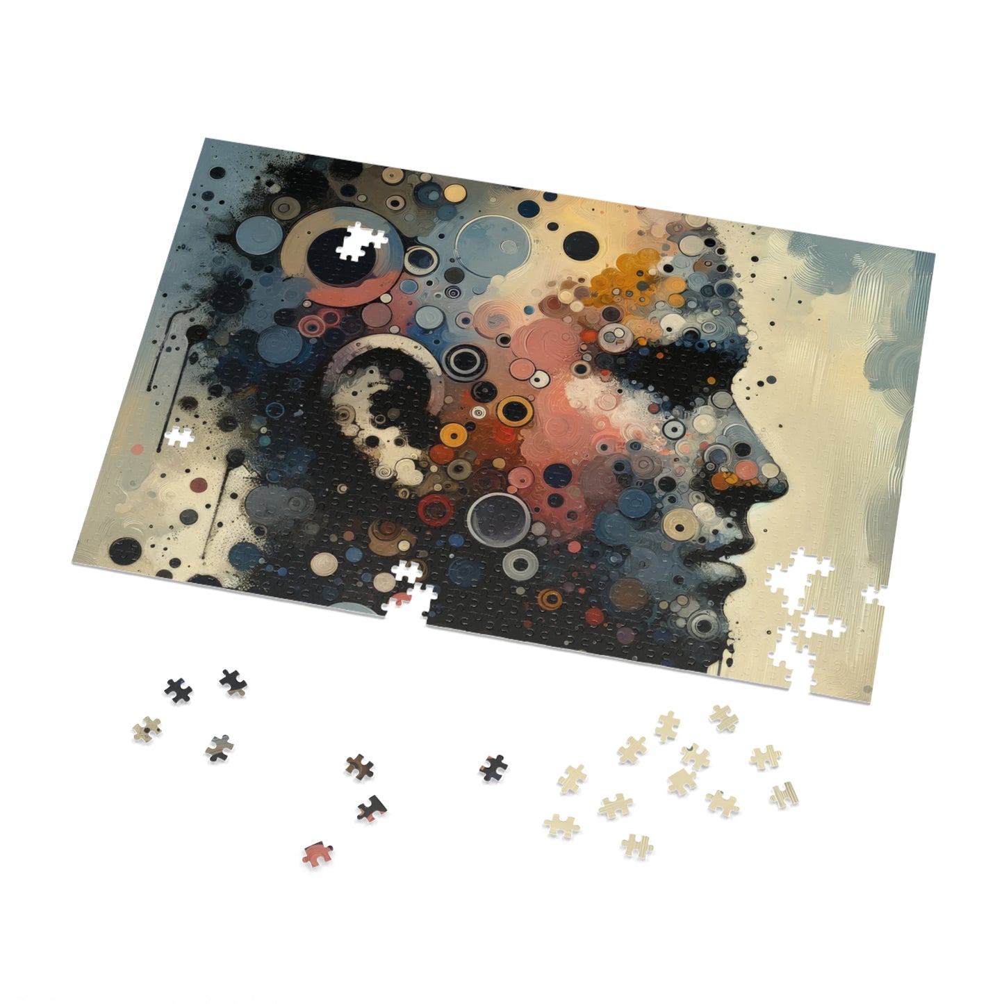 Reflective Tachism Contemplation Jigsaw Puzzle (30, 110, 252, 500,1000-Piece)