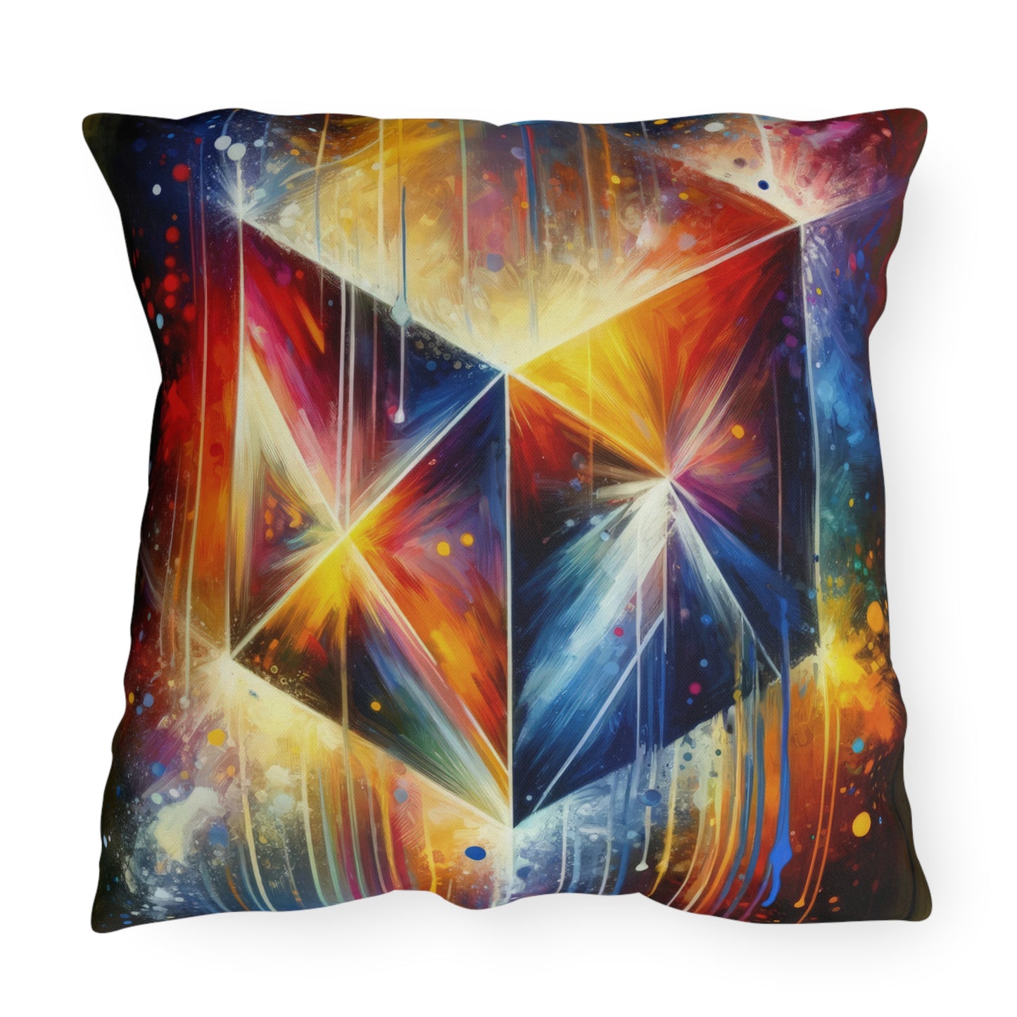 Prismatic Light Spectrum Outdoor Pillows