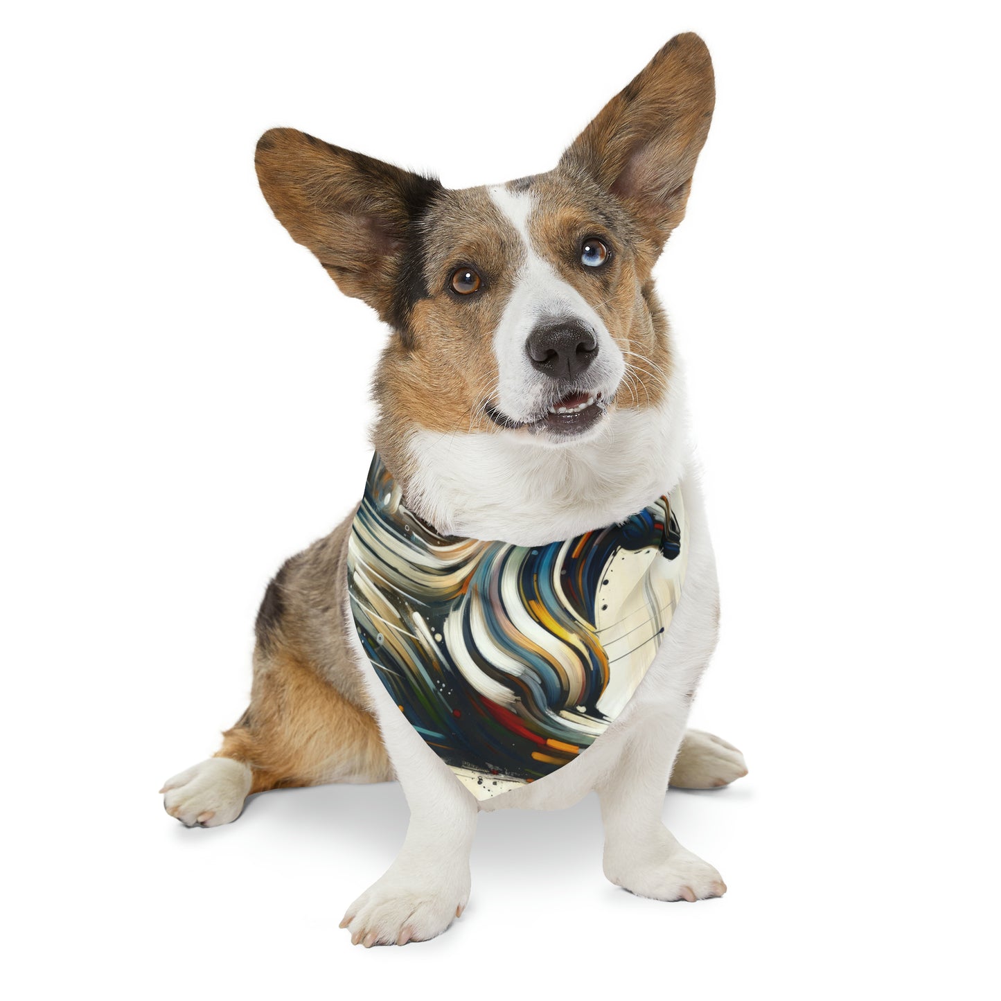 Hyperlinked Horsepower Gallop Pet Bandana Collar